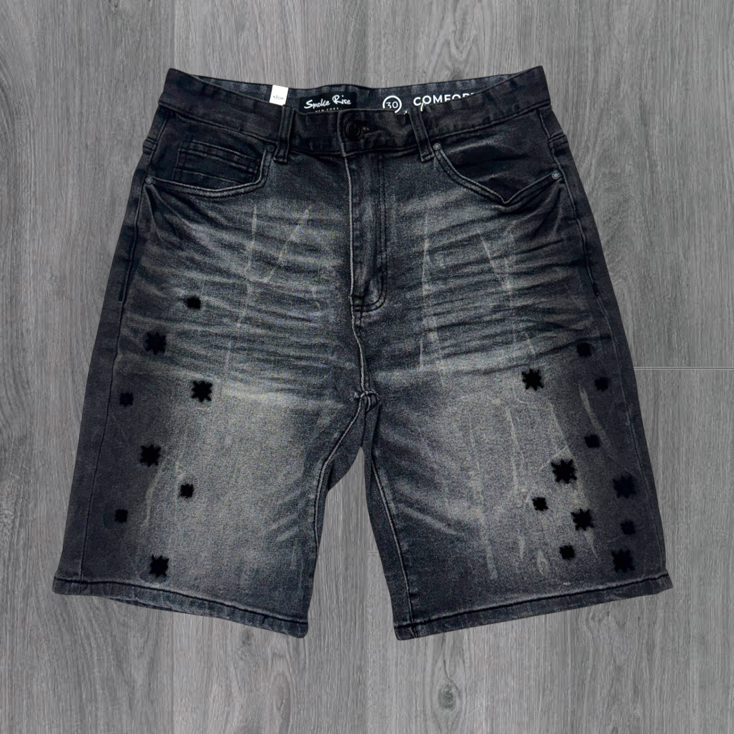 Rise -  Denim Shorts - smoky black   - 590z