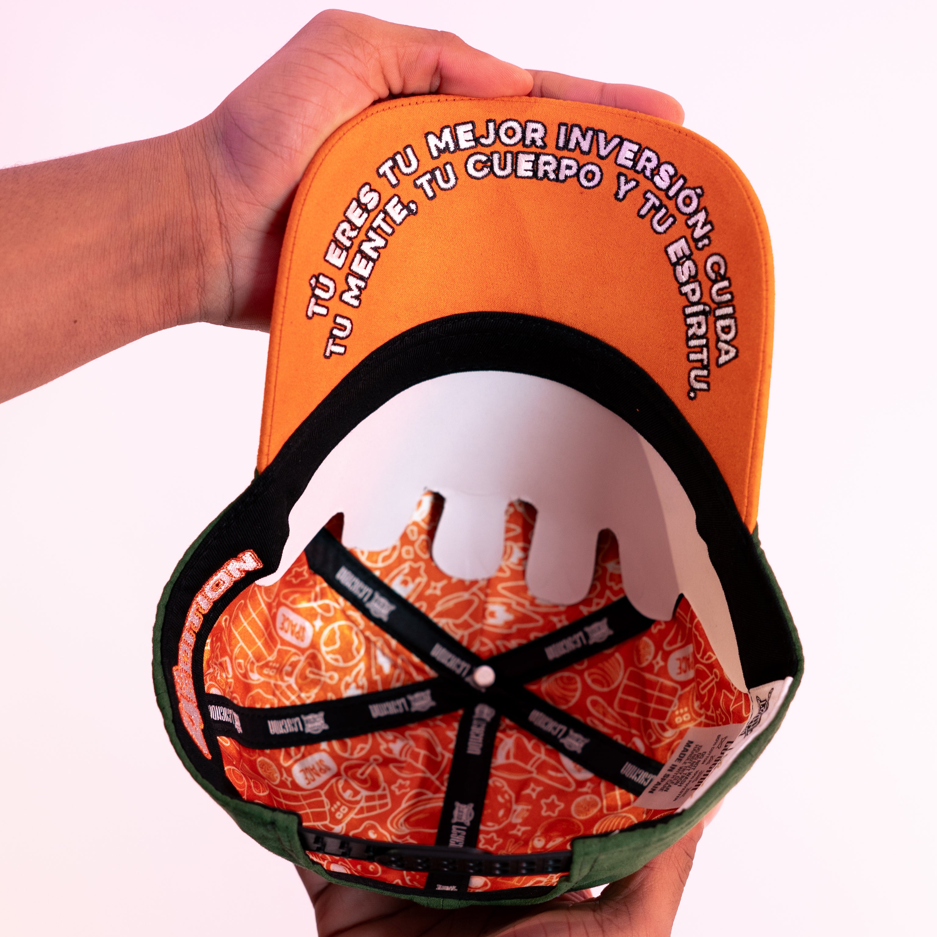 (Copy) Leyenda - Crystals/Gems SnapBack Hat - Orange Black