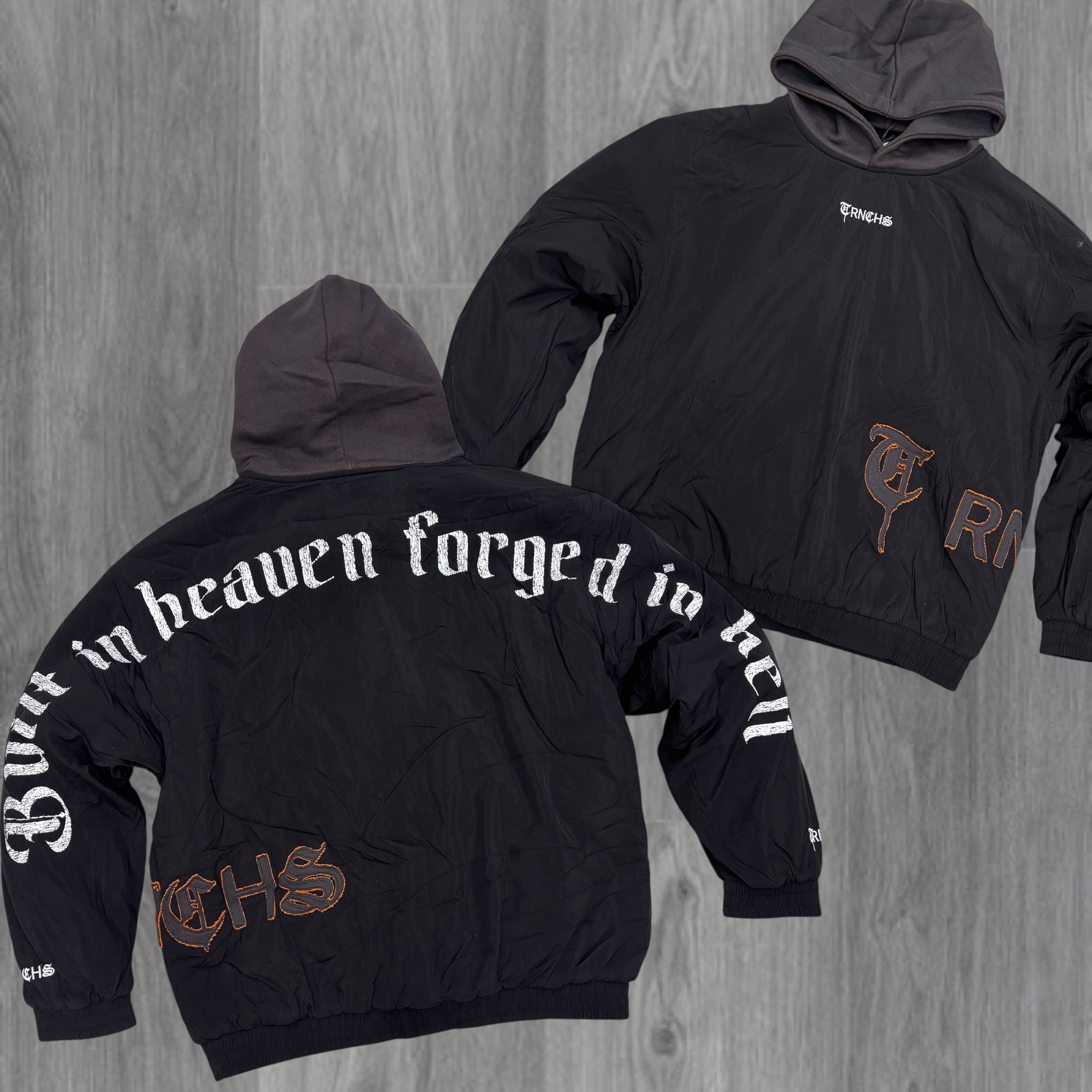 TRNCHS - ARMOR NYLON Hoodie - BLK - 11