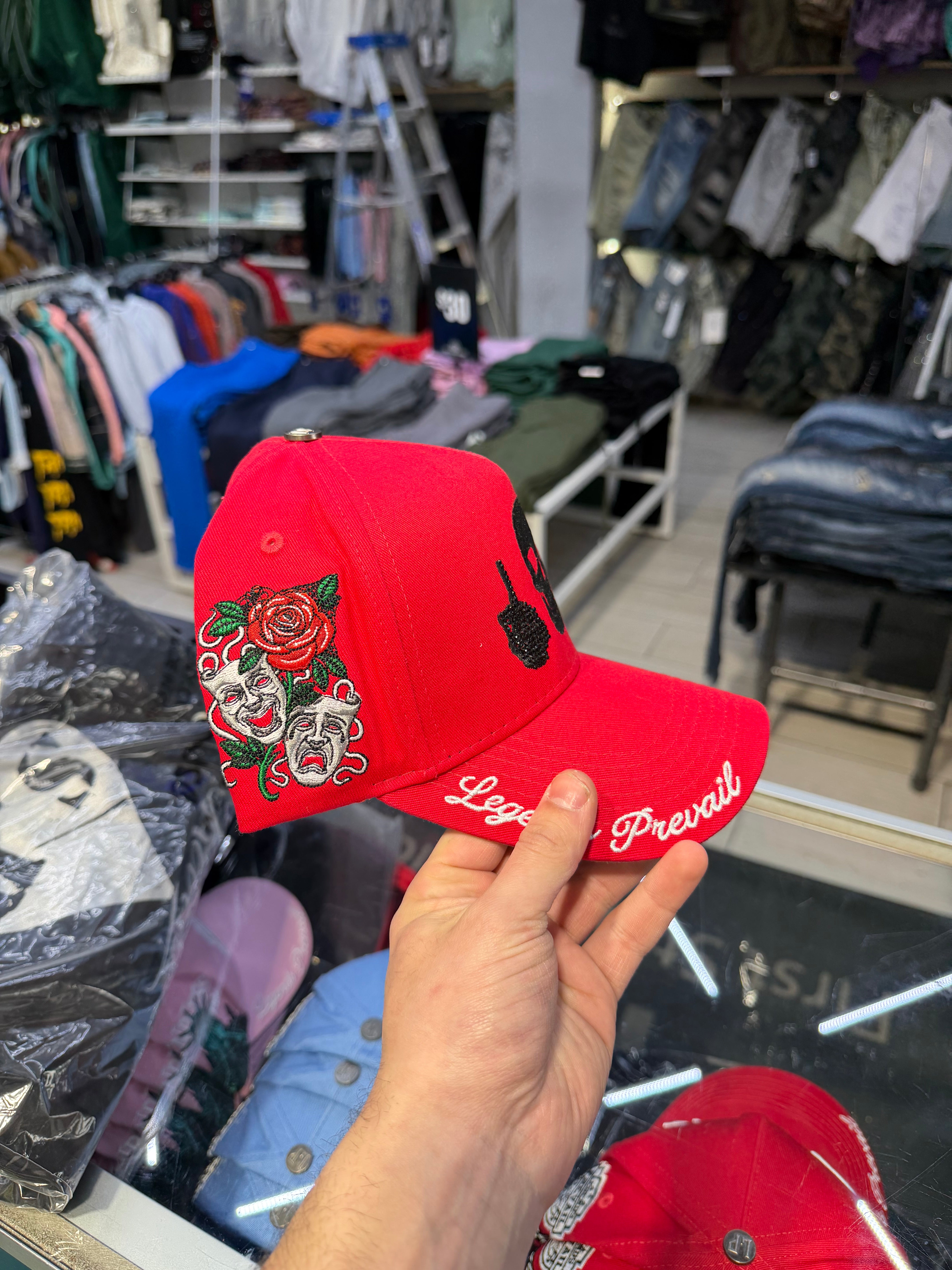 Prevail - Skull Trucker Hat - Red