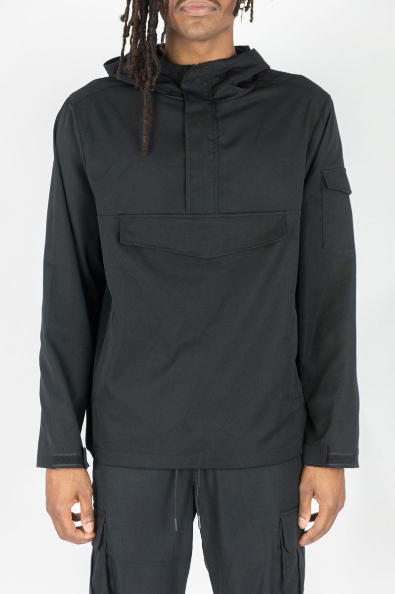 Rebel Anorak Nylon Pullover Black 522 422