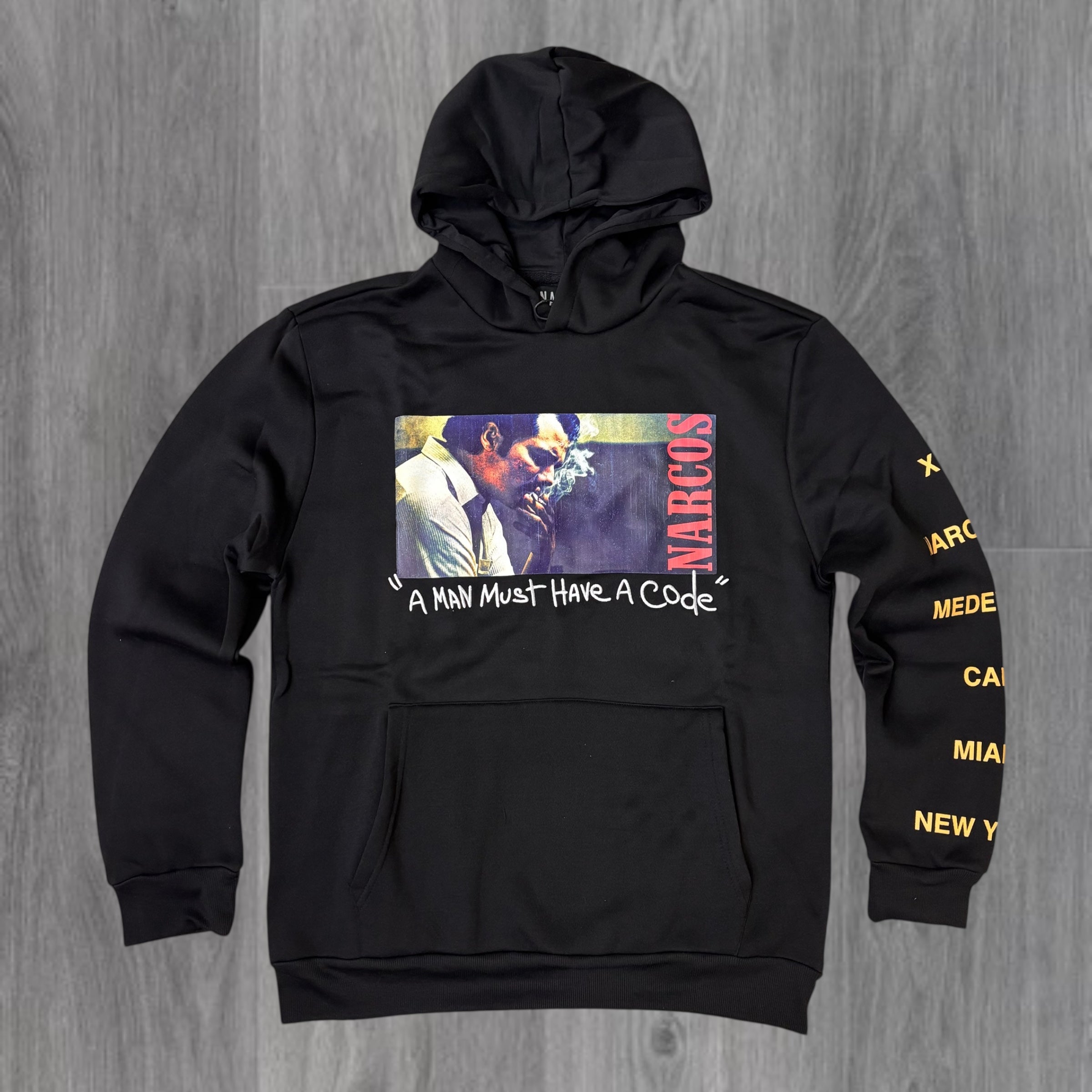 REASON - “ NARCOS“ HOODIE - BLK - 017