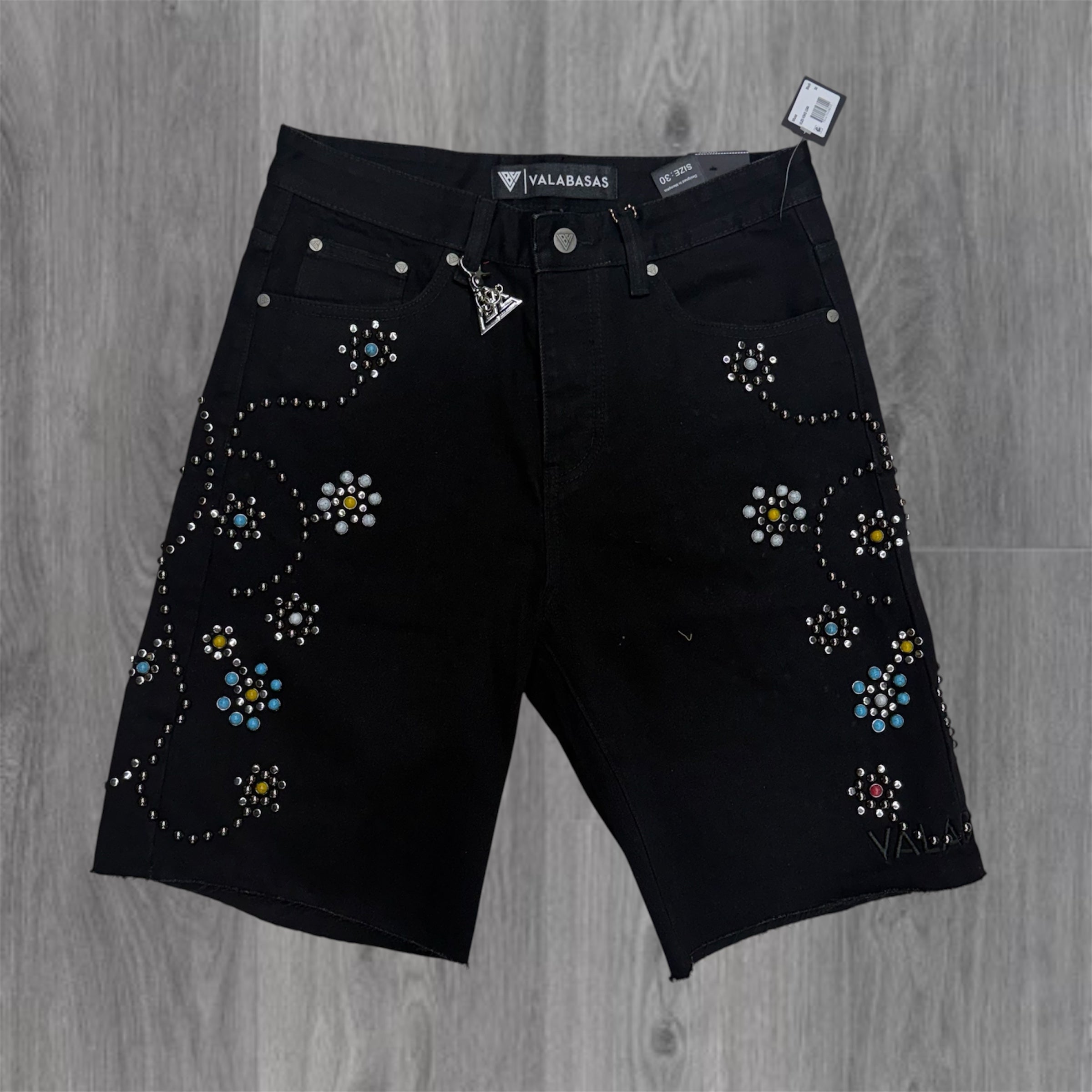 Valabasas - muse Denim Shorts - Black - 1044
