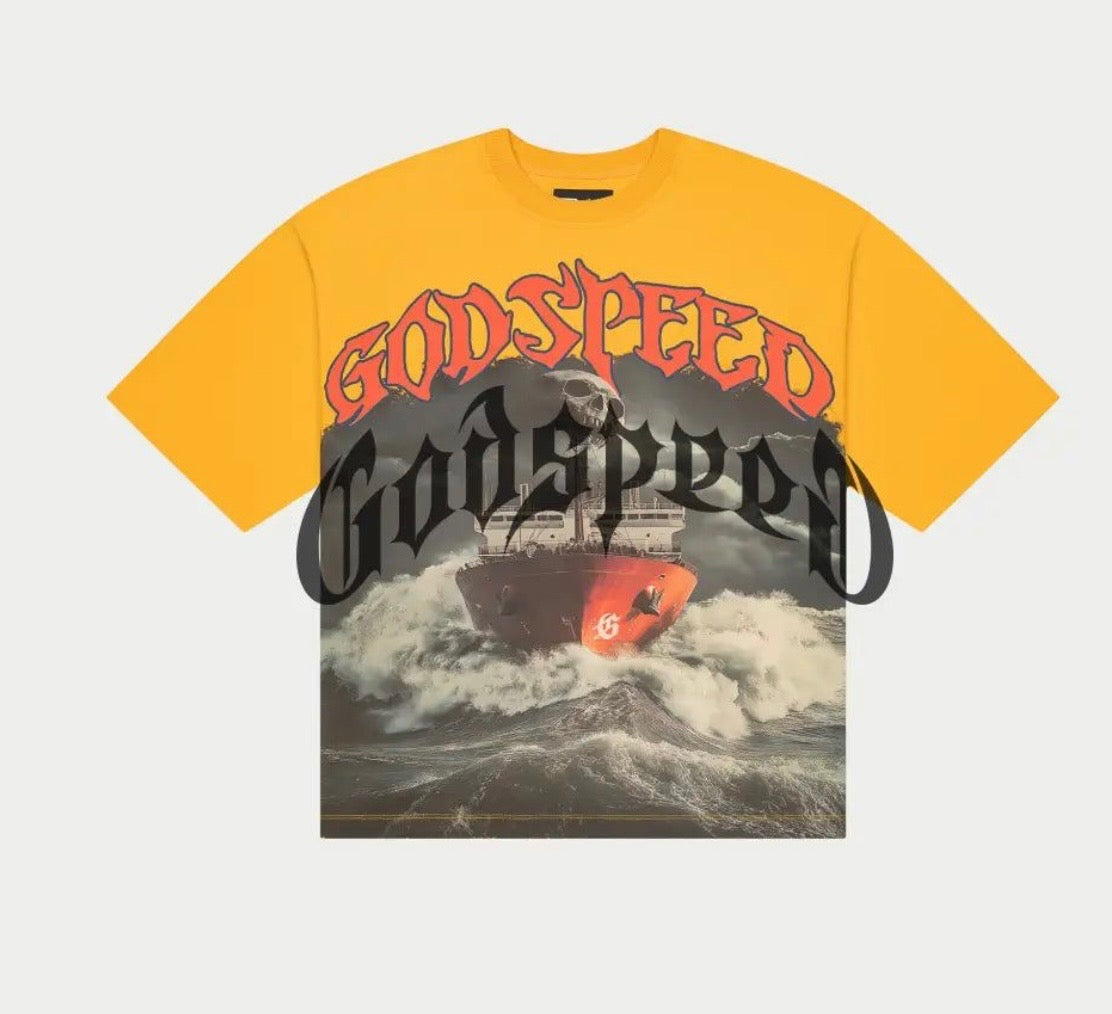 Godspeed Seasick T-shirt Yellow