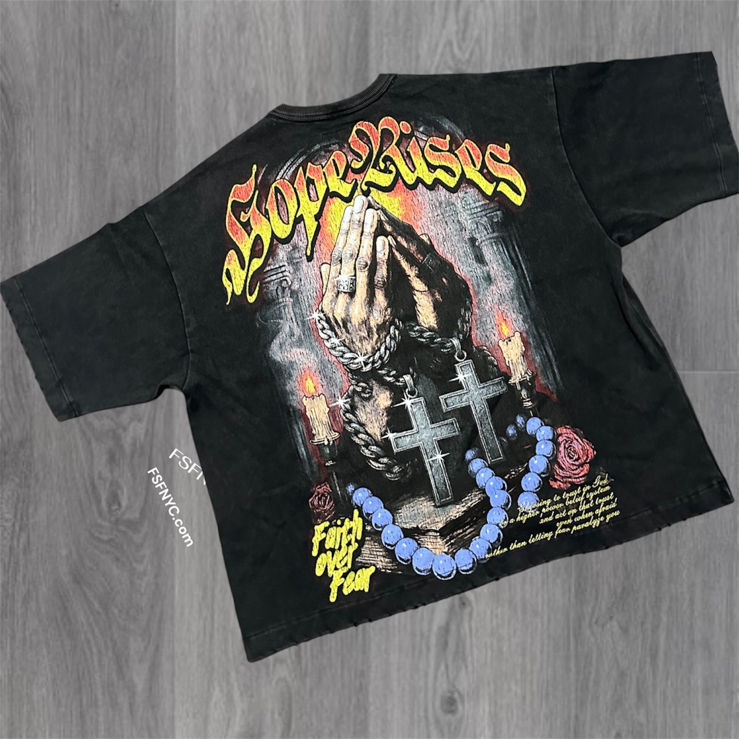 Have Faith T-shirt - Black - 6164