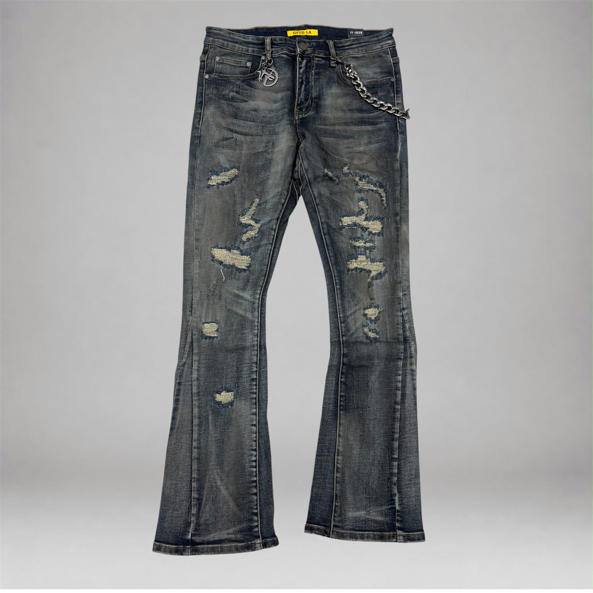 GFTD - Luka Stacked Denim - Dark Wash 2691