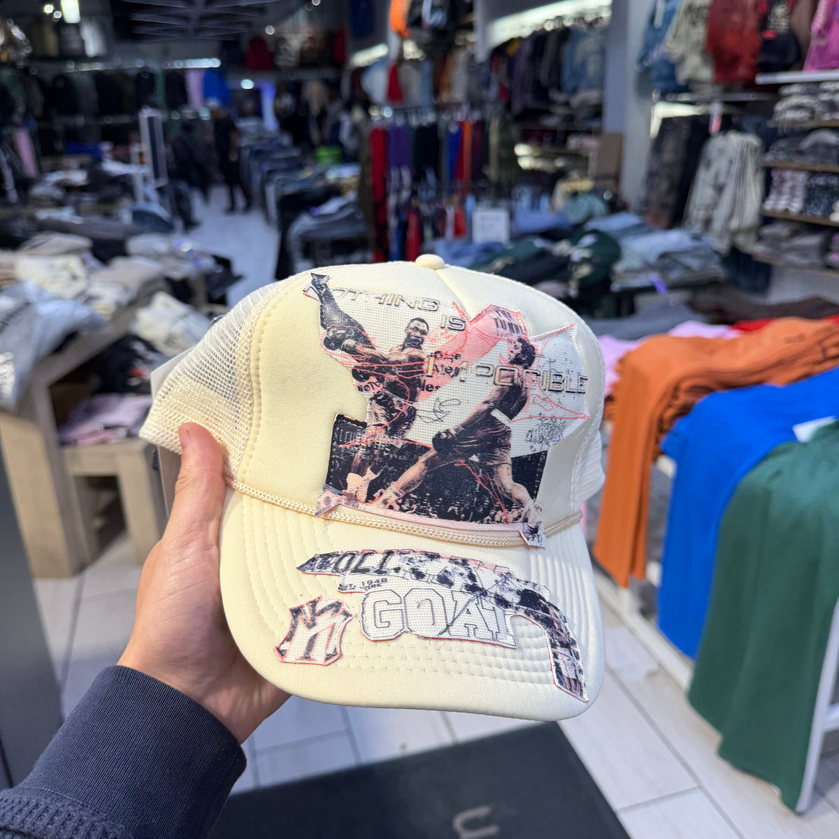 Apolinar - The GOAT Trucker Hat - Cream