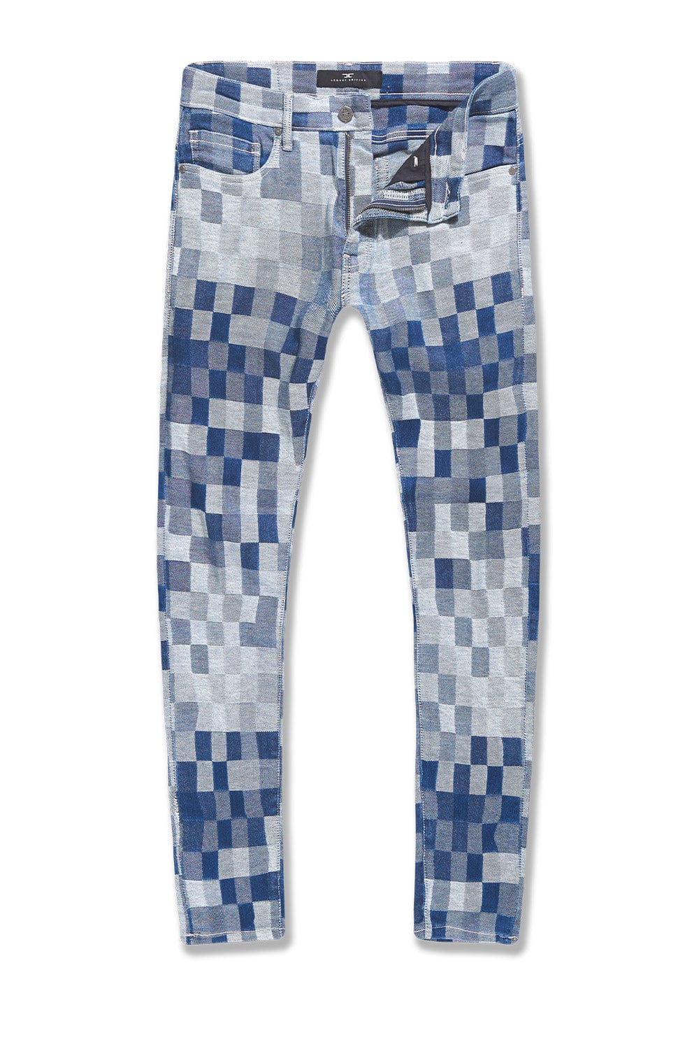 JC pixel Slim Denim Jeans Aged  Blue