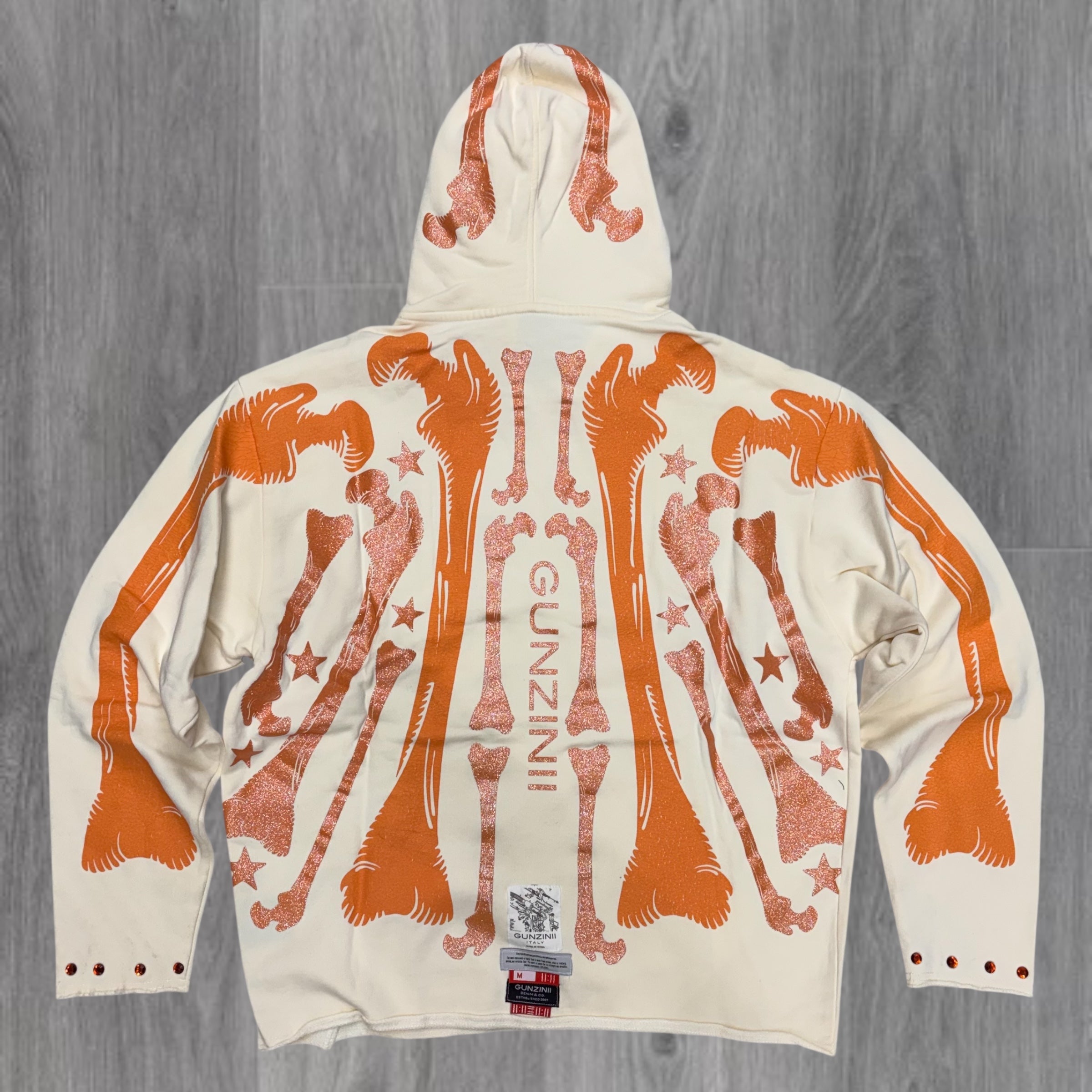 Gunzinii - Bones Hoodie - Off White - GZ822