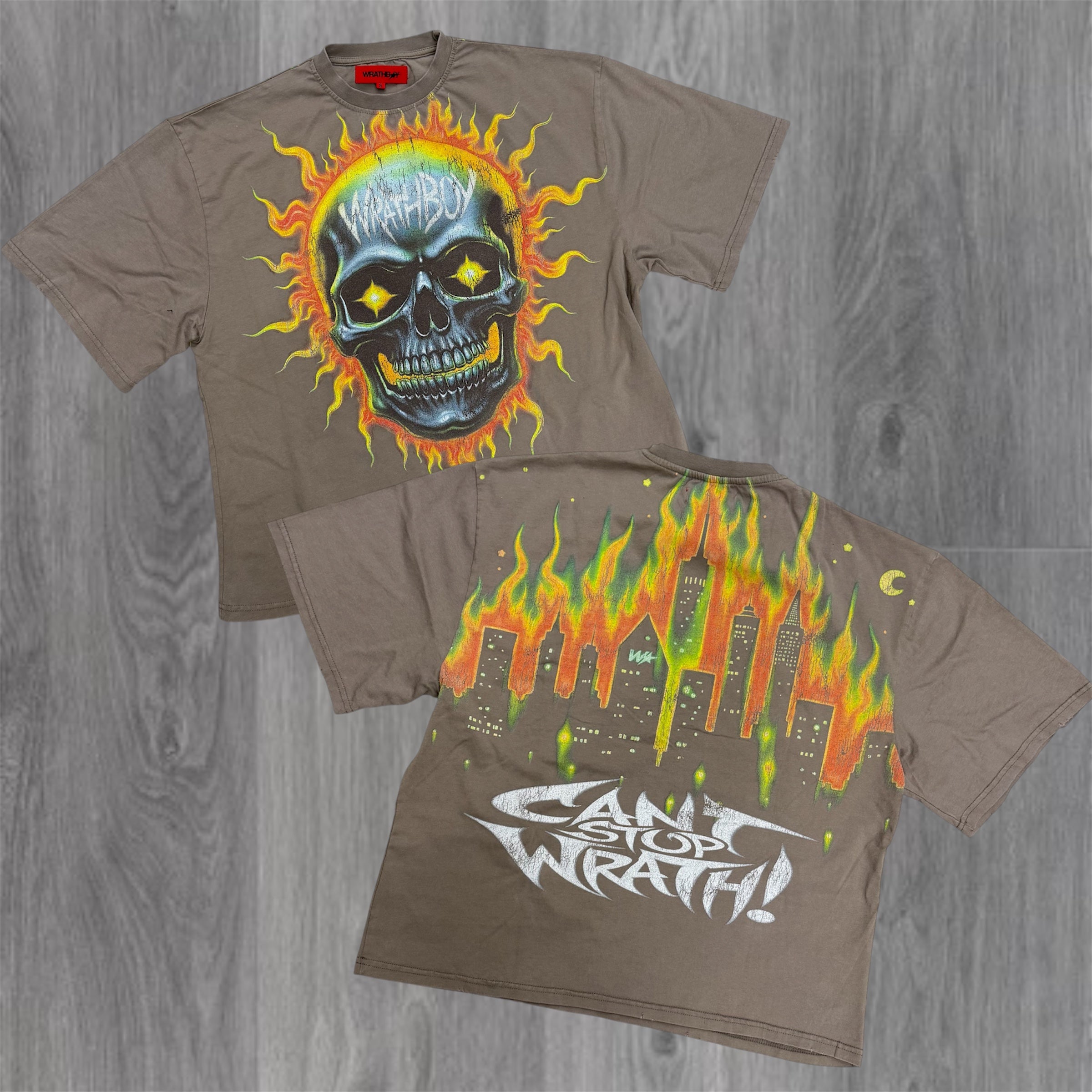 WrathBoy - City Life T-shirt - Mocha 600