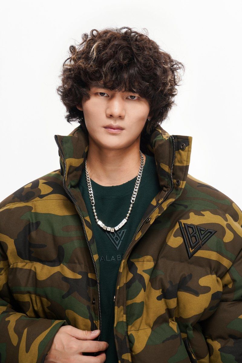 Valabasas - Bomber Puffer Camo Jacket - Army - 1005