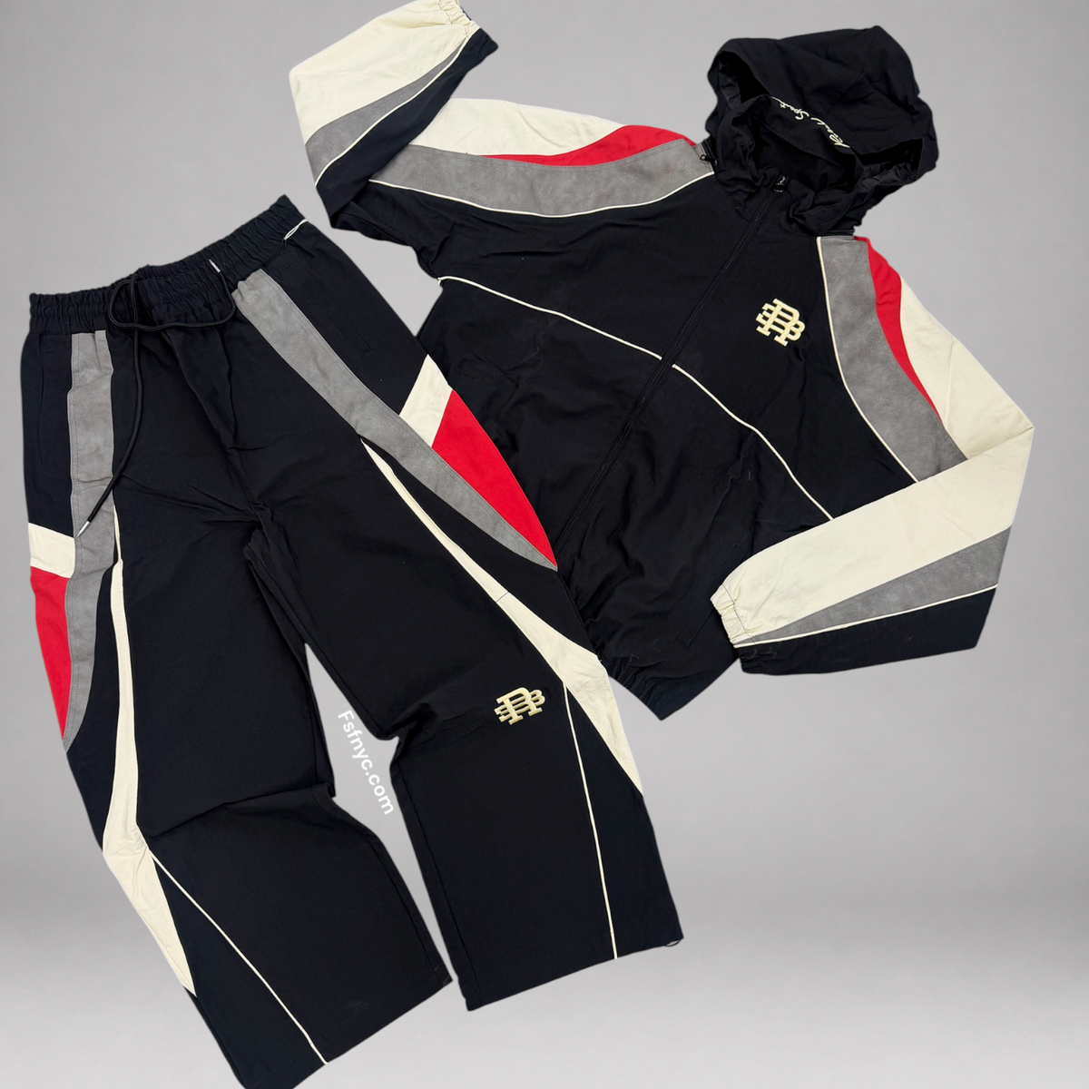 R - Premium Windbreaker Set - Black - 833