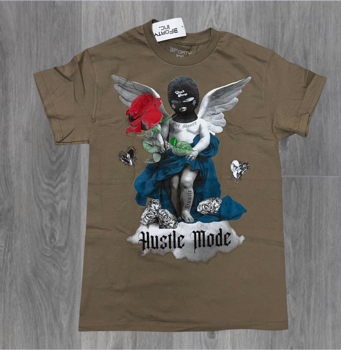 PC - Hustle Mode T-Shirt - Brown