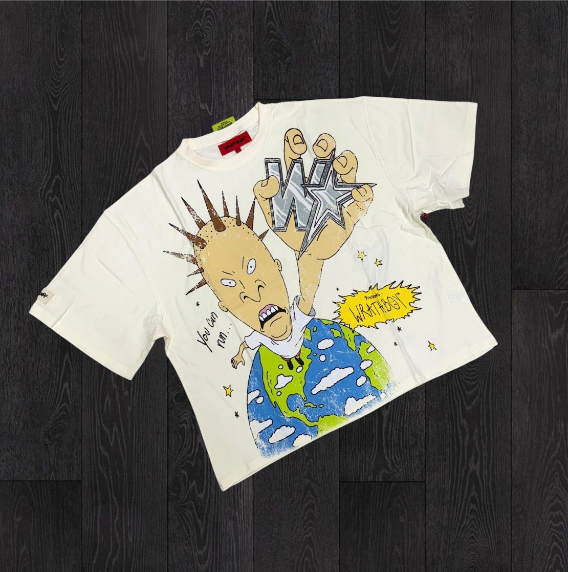Wrath - You Can Run Tee - Off White 626