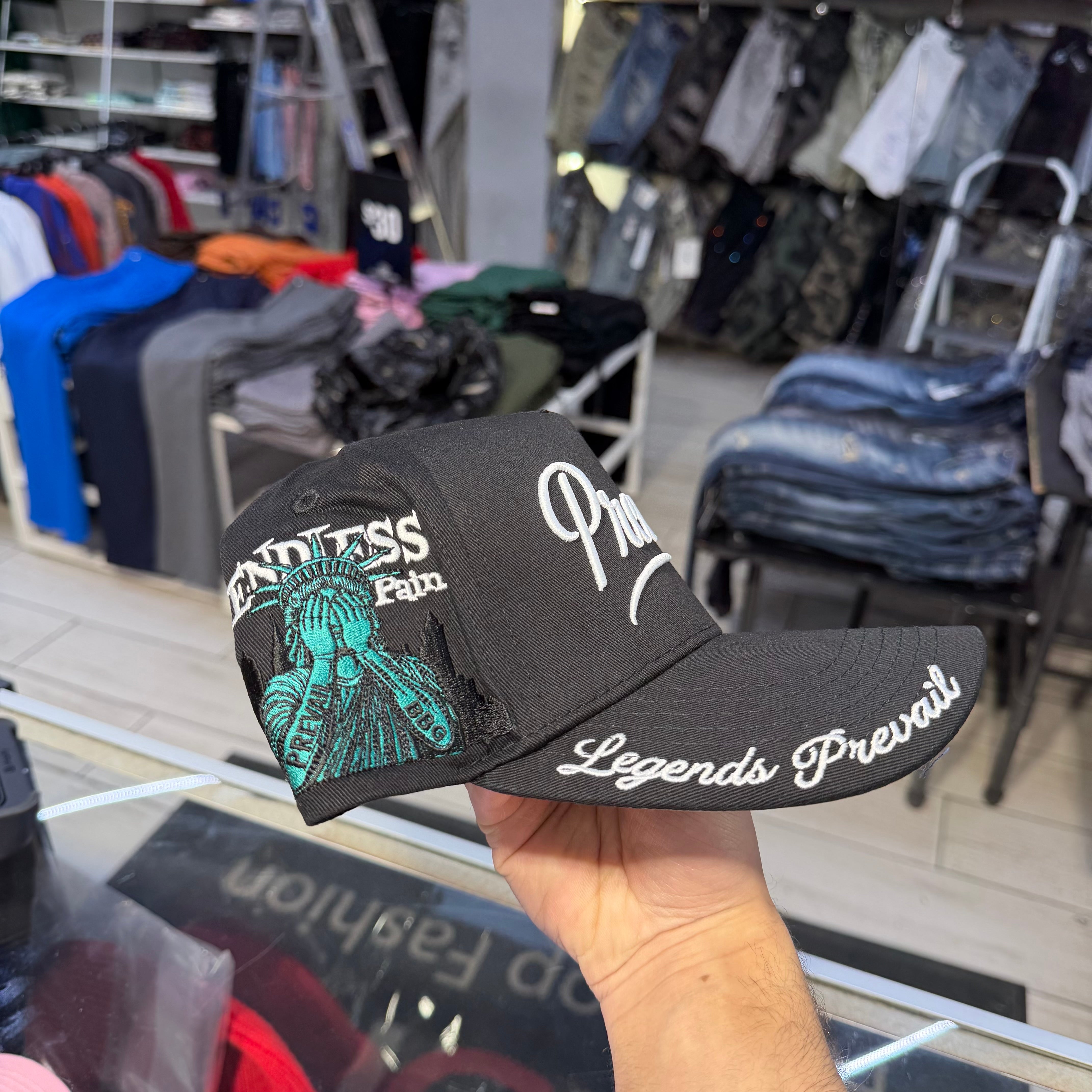 Prevail - Patch Trucker Hat - Black/White