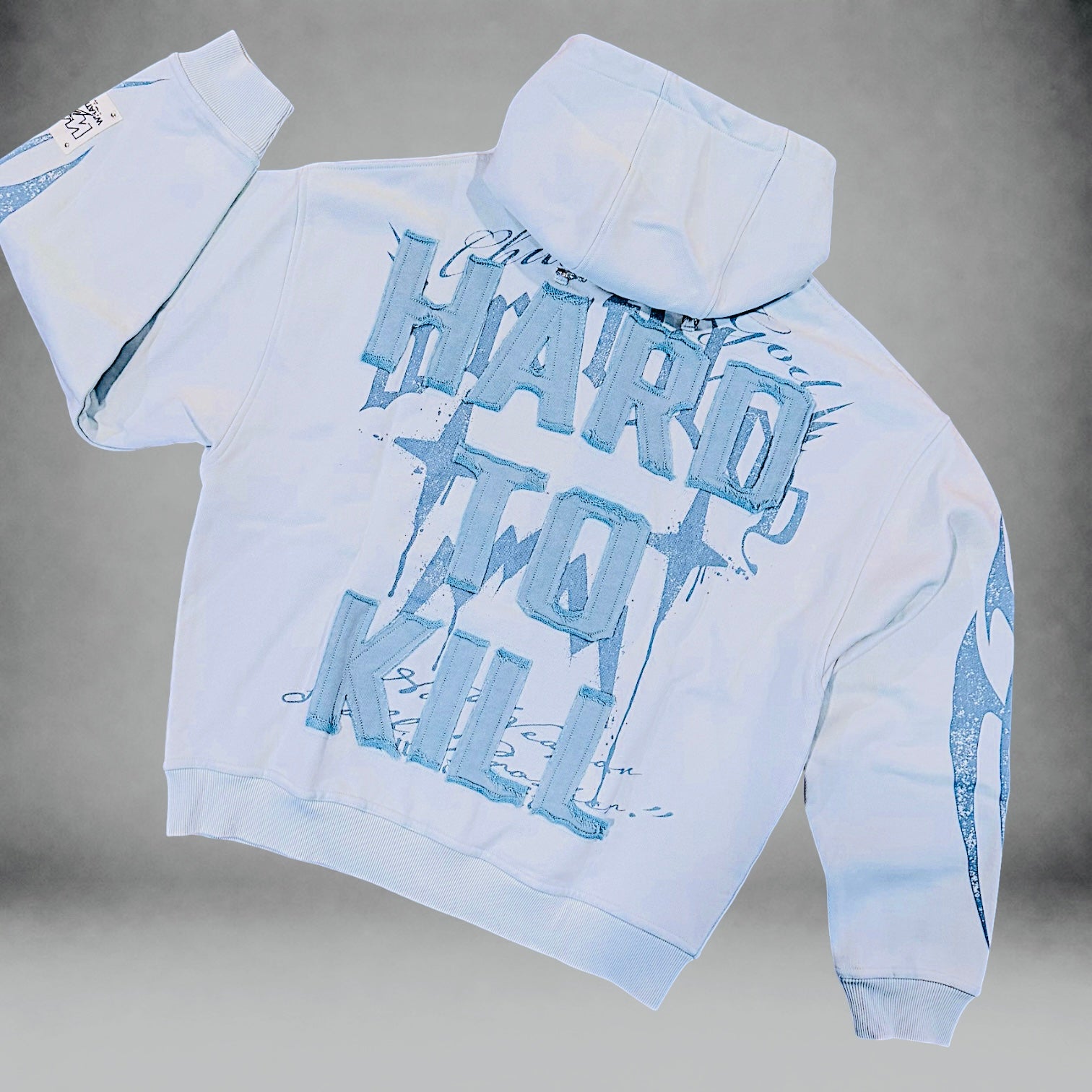 WrathBoy - Hard To Kill Zip Hoodie - Light Blue - 618