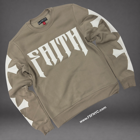 Pike - Faith Crew Sweatshirt - Khaki - 2616