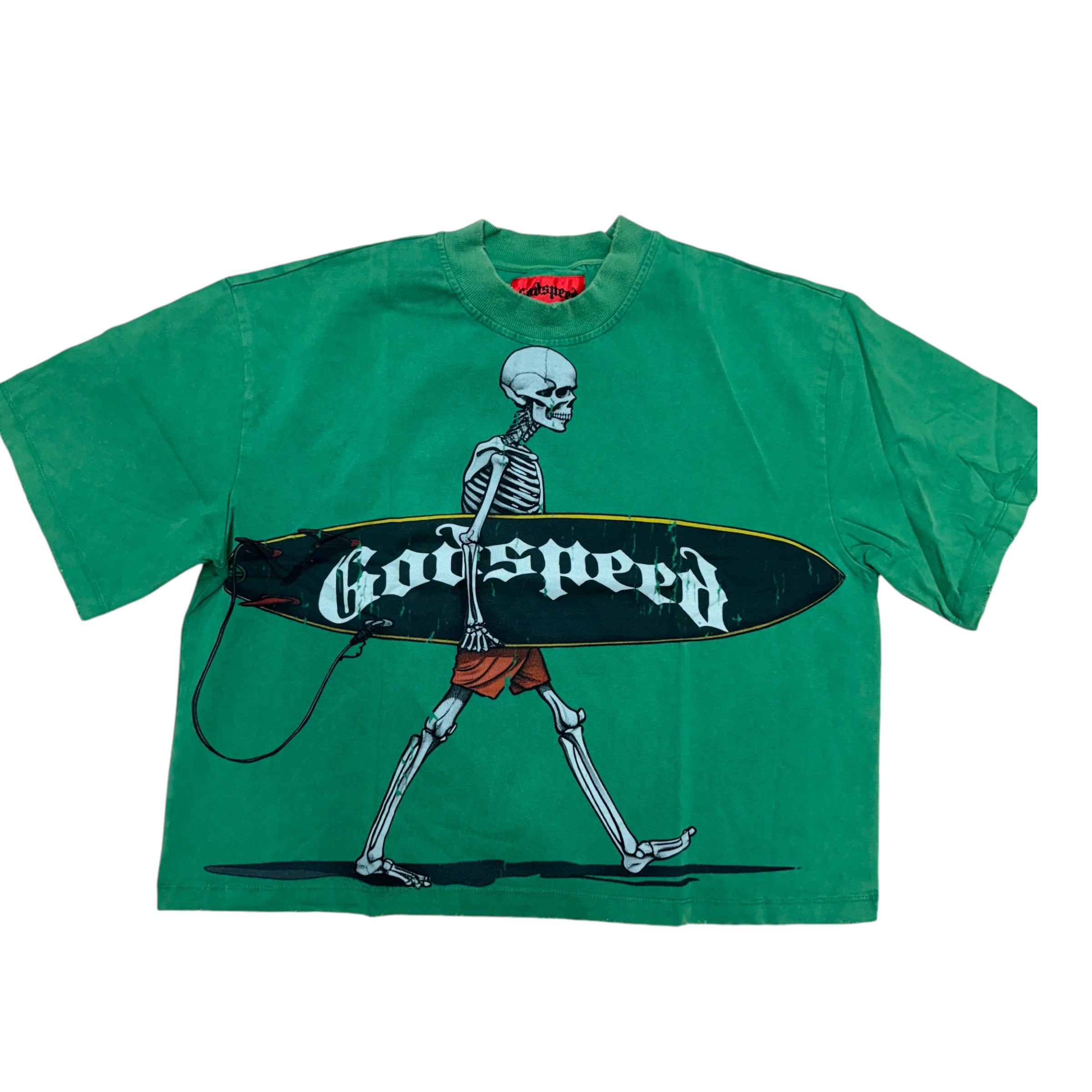 Godspeed Surfboard T-shirt Green