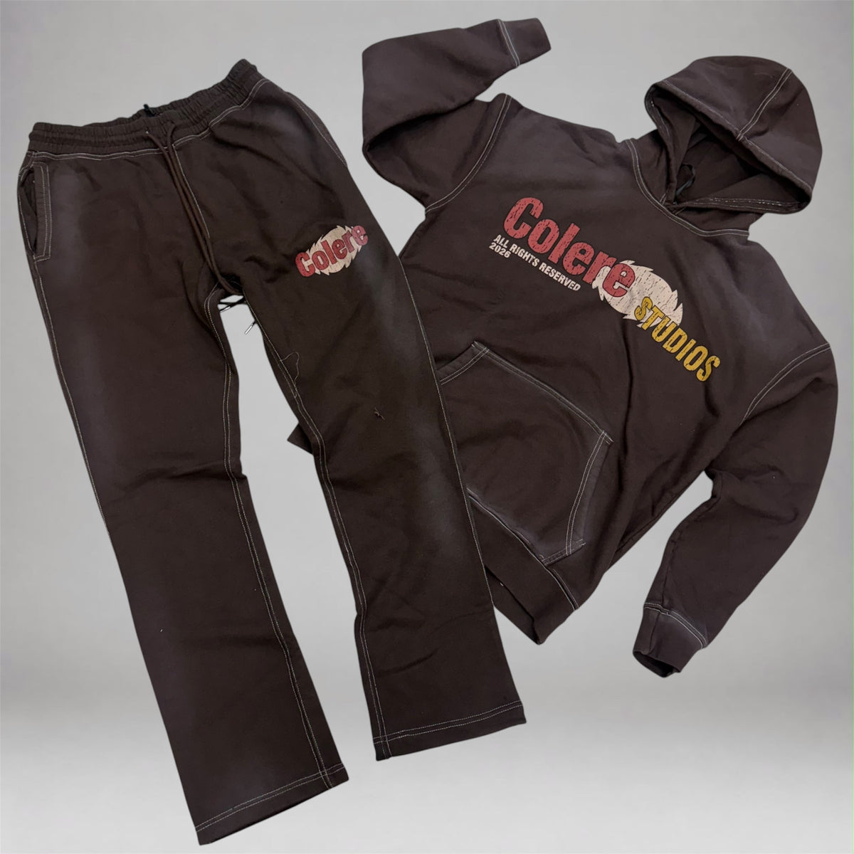 HDSN - Colere Stacked Sweatsuit - Brown