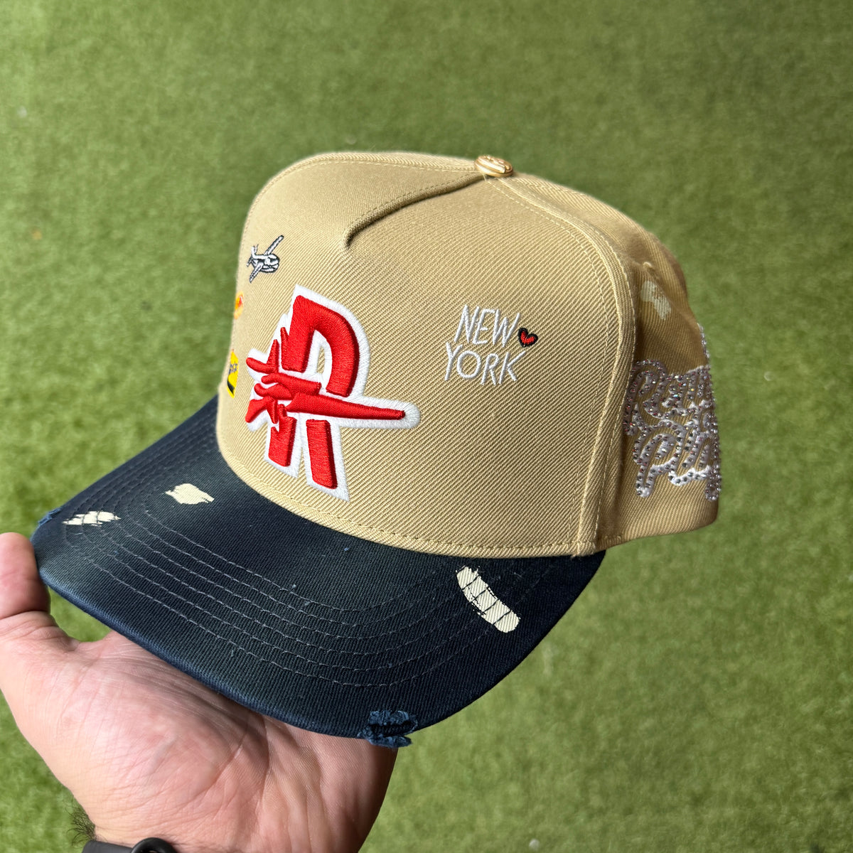 Rough Play - Navy/Tan NYC Snap Hat