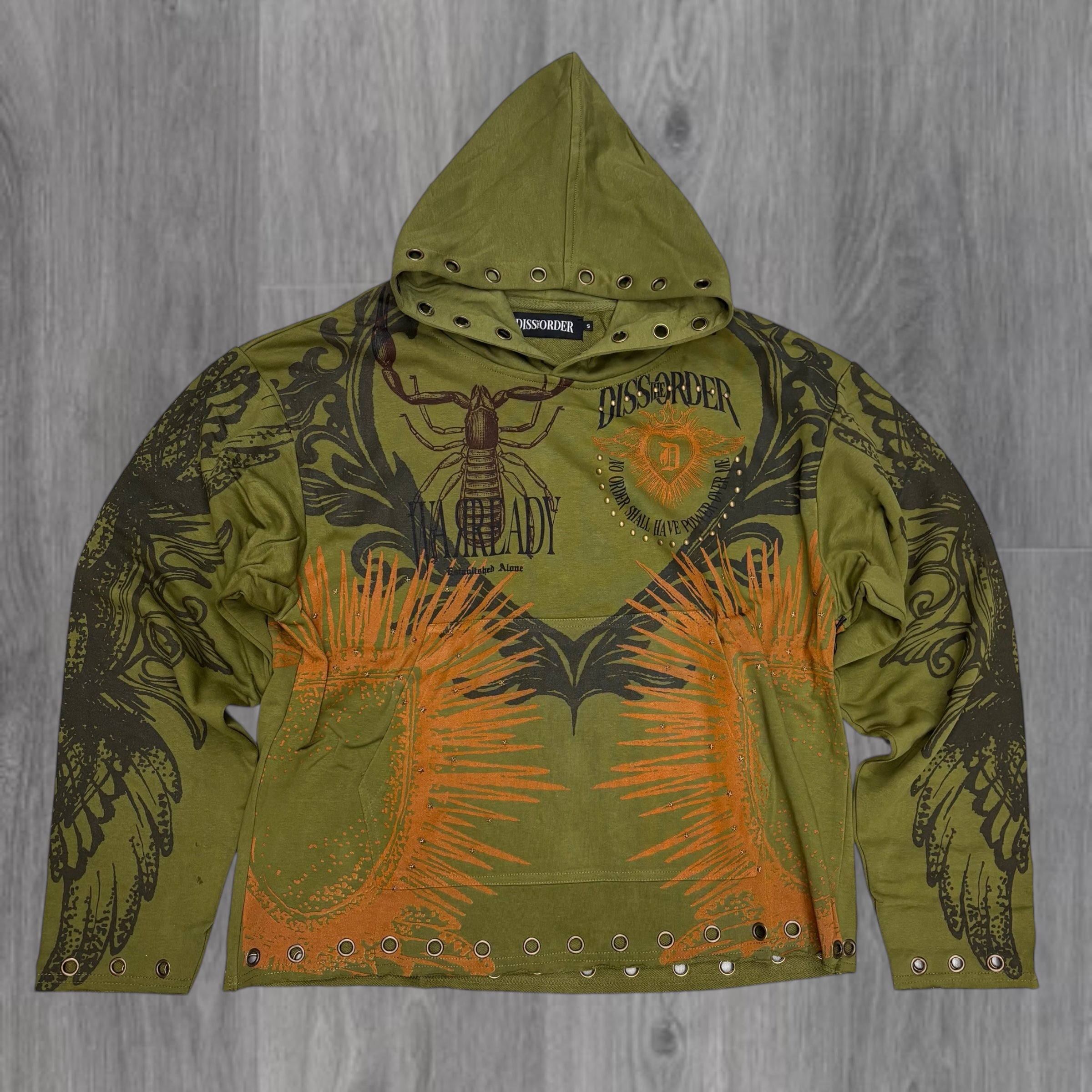 DISORDER -  ESTABLISHED Hoodie - ARMY - 323