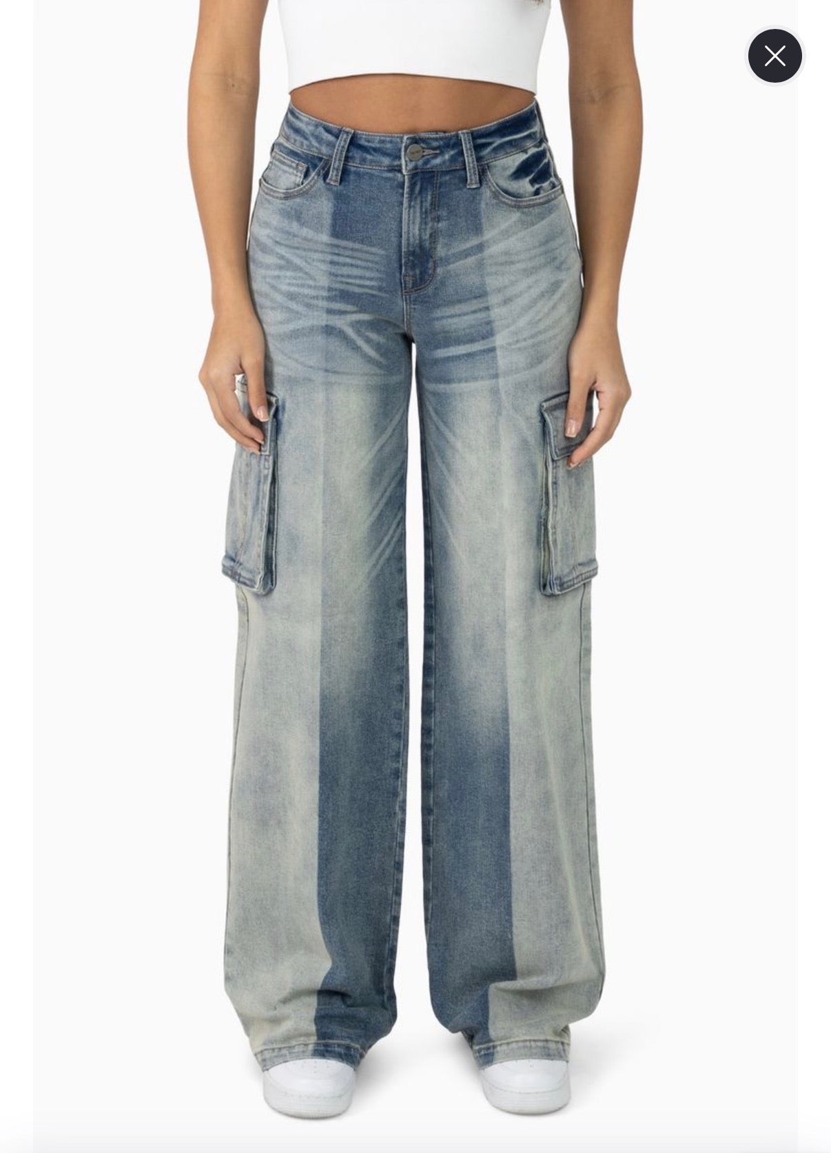 The Red - High Rise Washed Jeans - Ray Blue S104