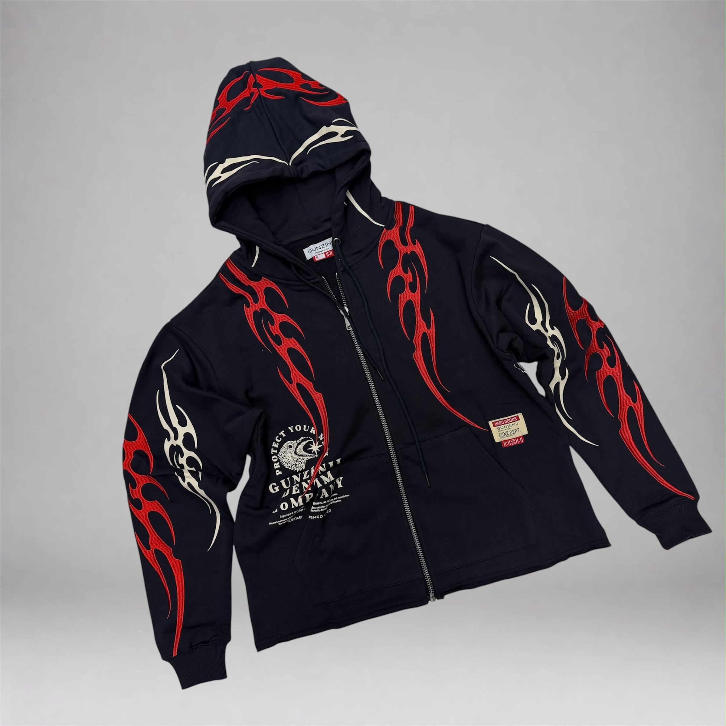 Gunzini - Lit up Swords Hoodie - Black 875