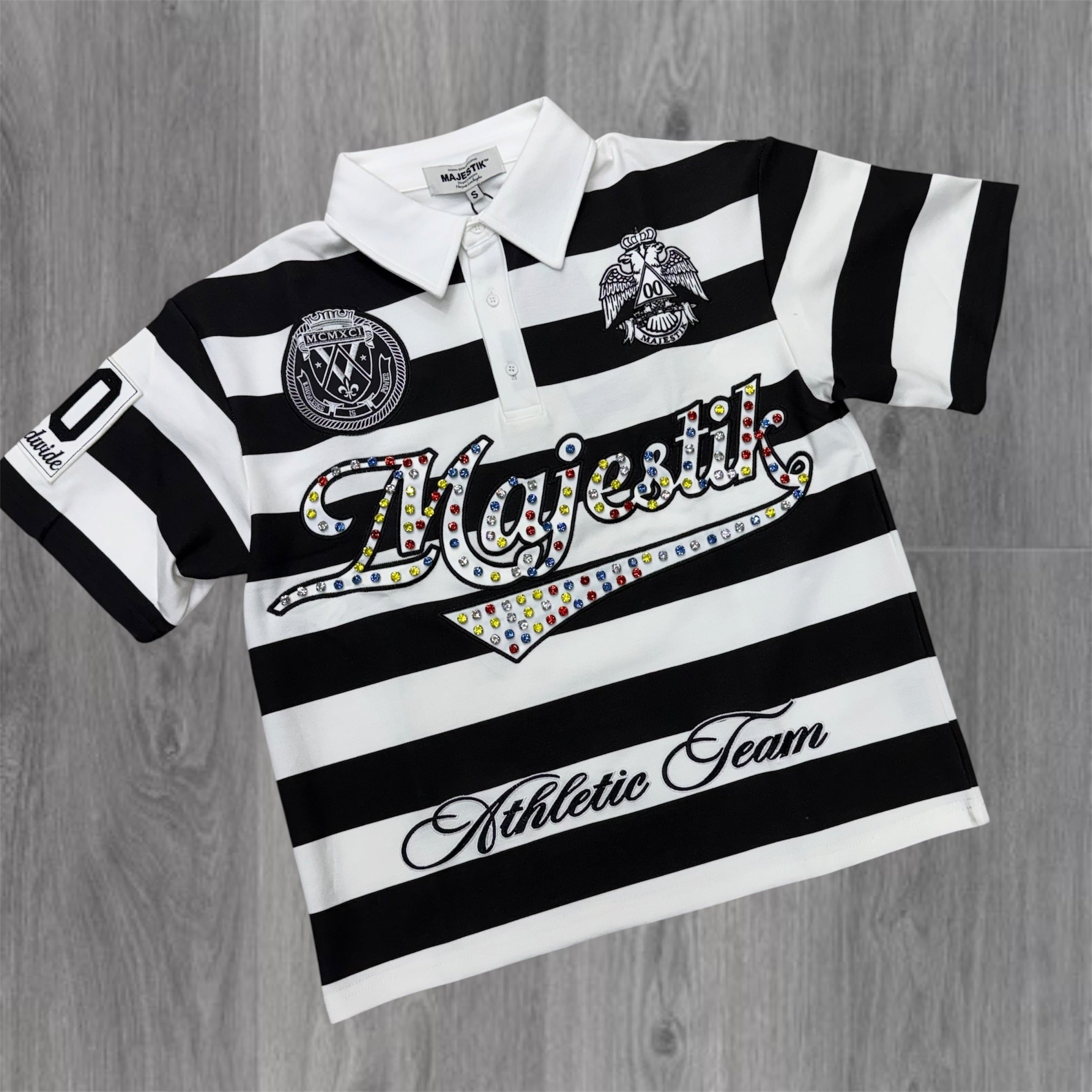MJSTK - Worldwide Crystal Polo - Black 26106