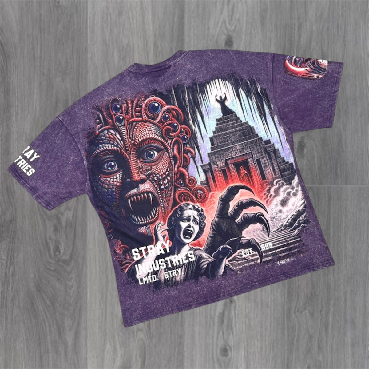 Stray -  Lady Robot T-shirt - Dk Purple 1734