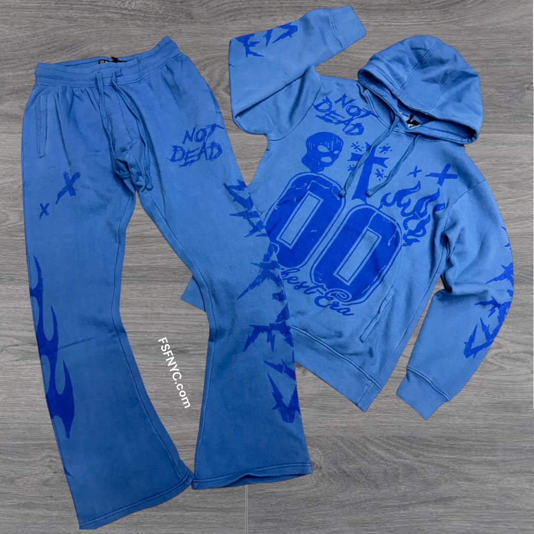 Rebel Stacked Era Sweat Suit Blue 365 365