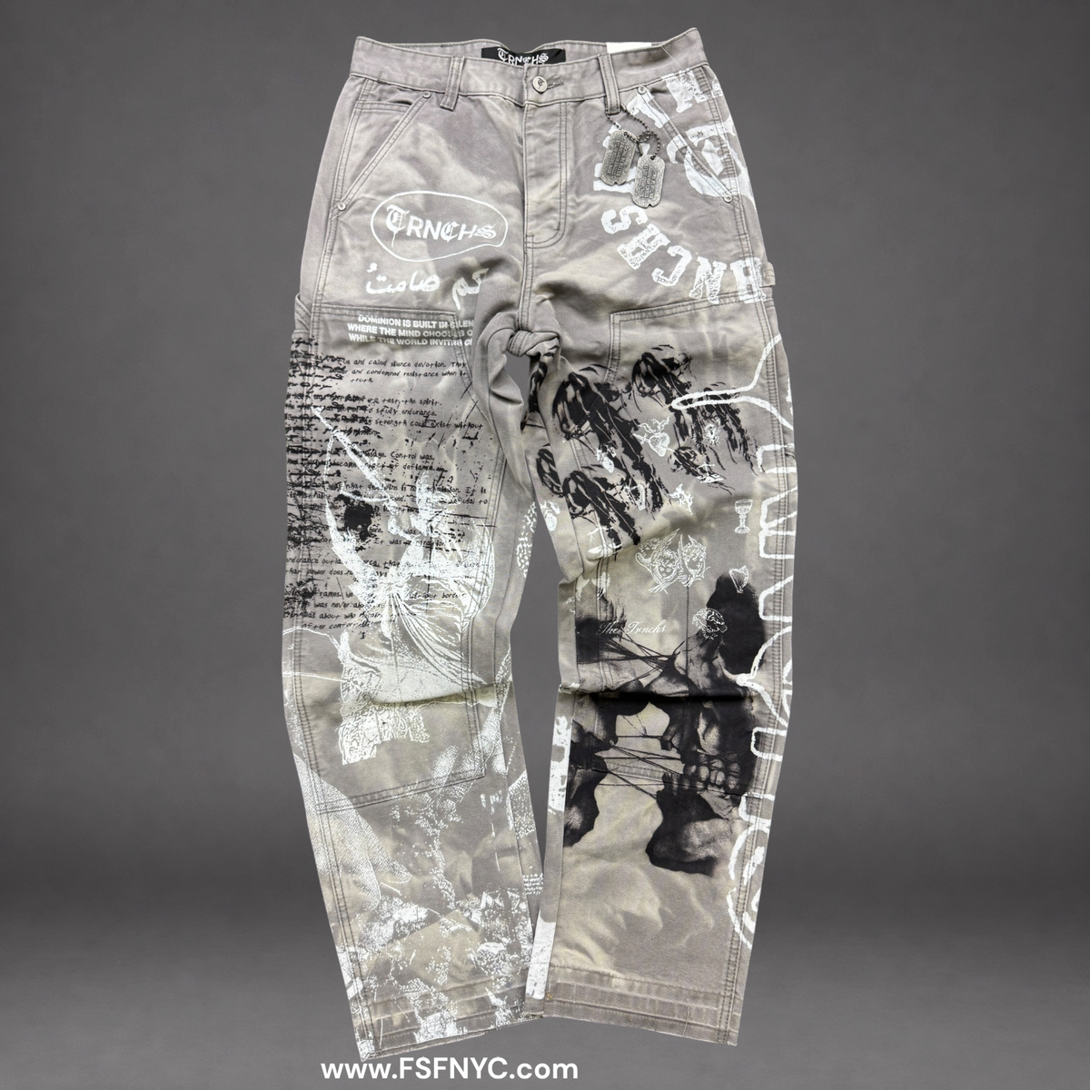 TRNCHS - Built By Blood Denim - Grey