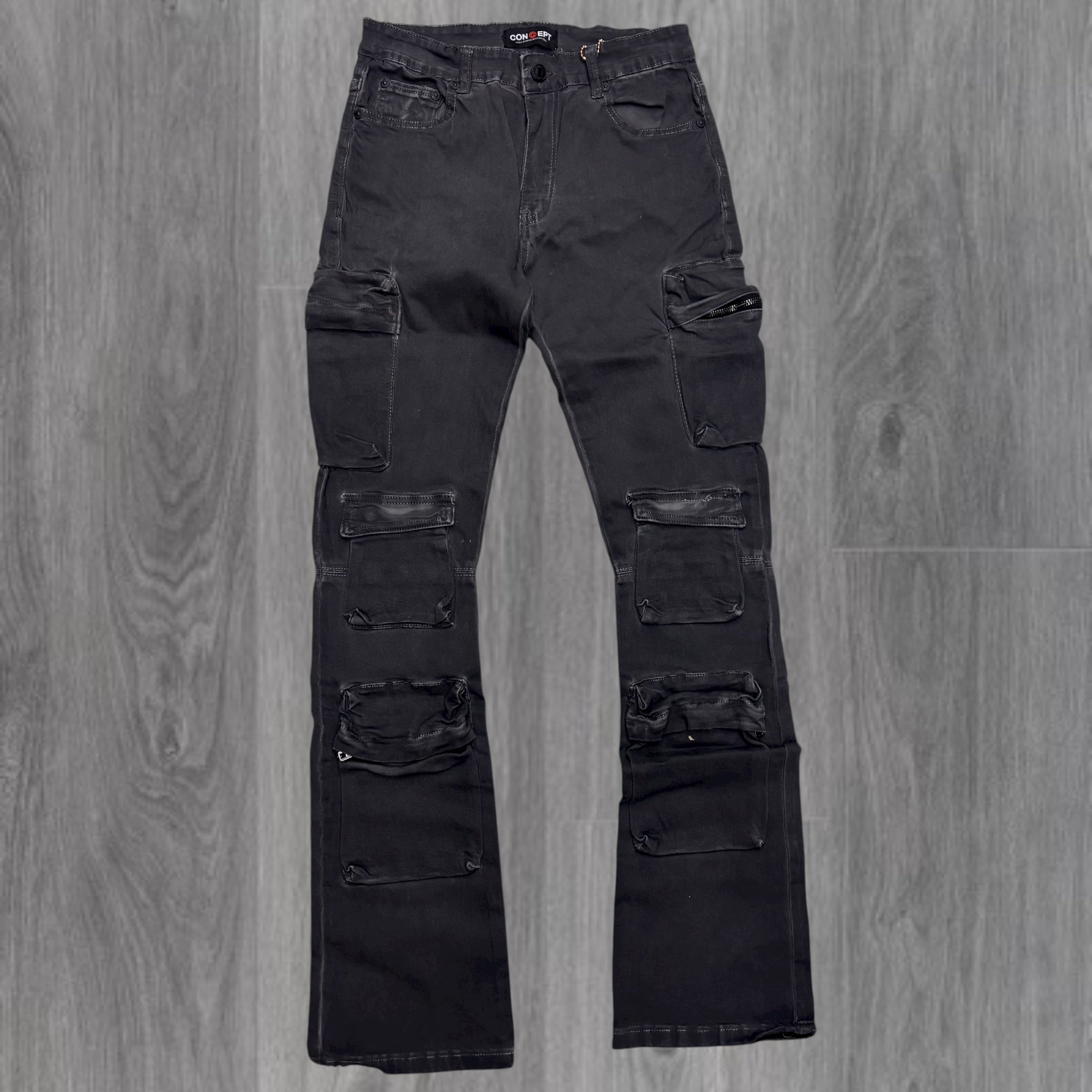 CONCEPT - BOMBAY Cargo Stack Denim - BLKWSH - 067