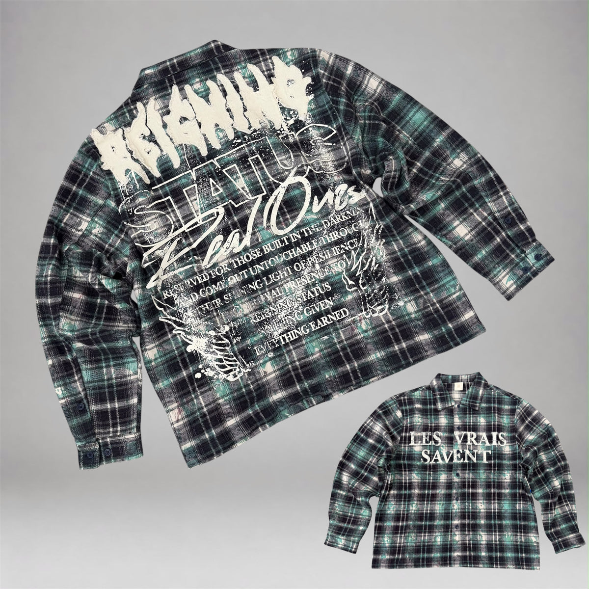 R - Flannel L/S Shirt - Mint - 766