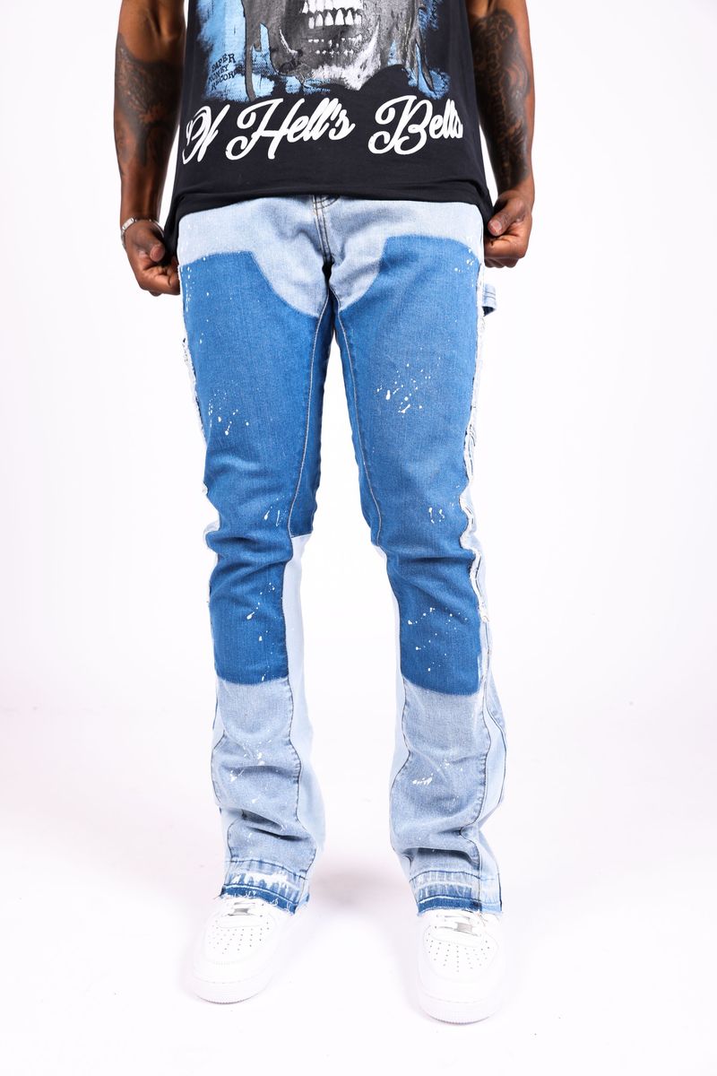 Carpenter stacked denim Blue 1007