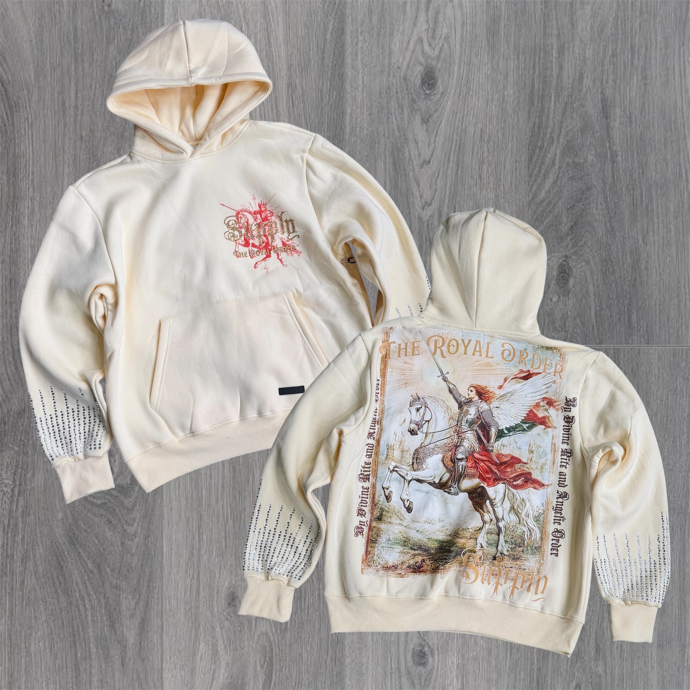 Supply - Royal  Oversize Hoodie - Bone - 2540