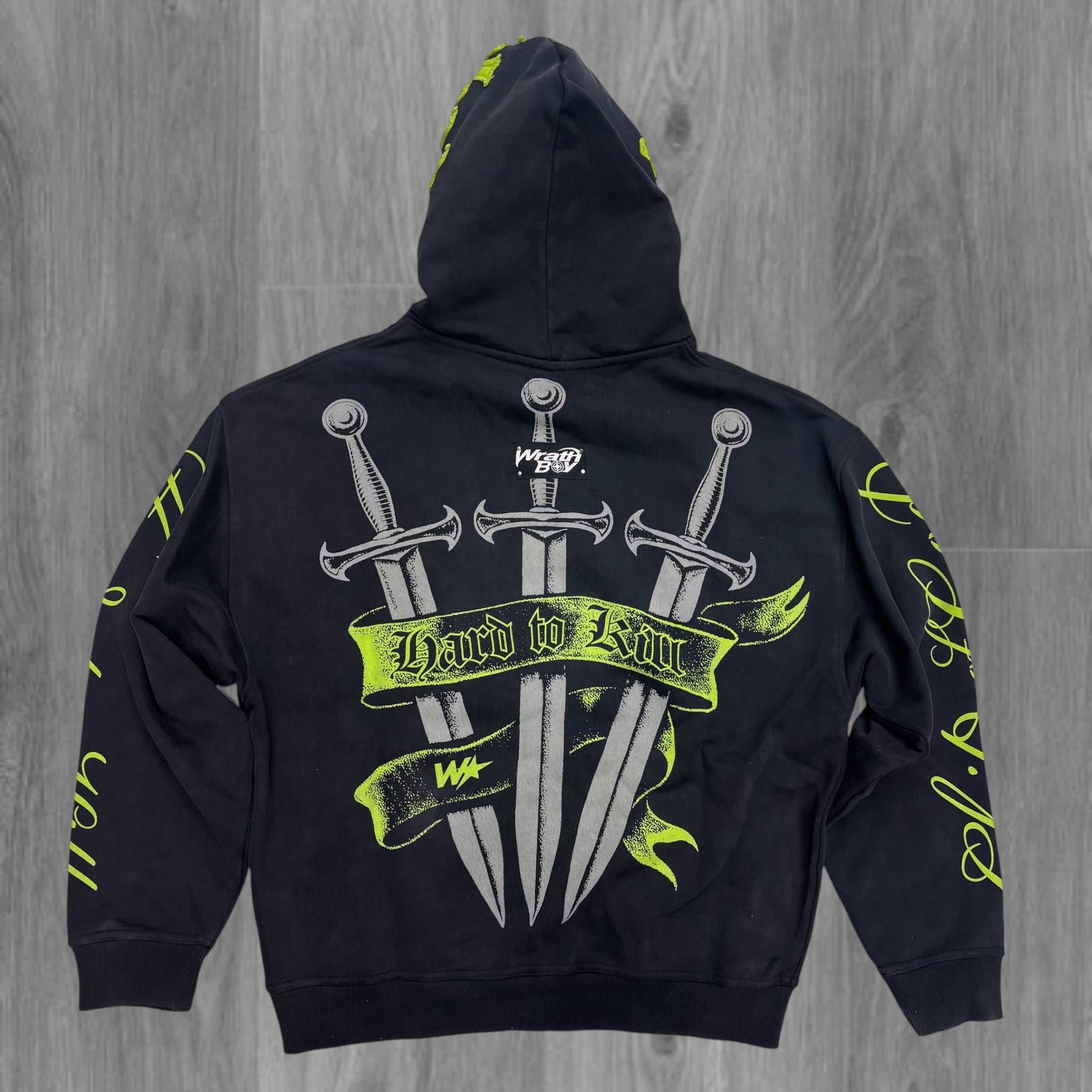 WRATH - KING Zip Up Hoodie - BLK - 154