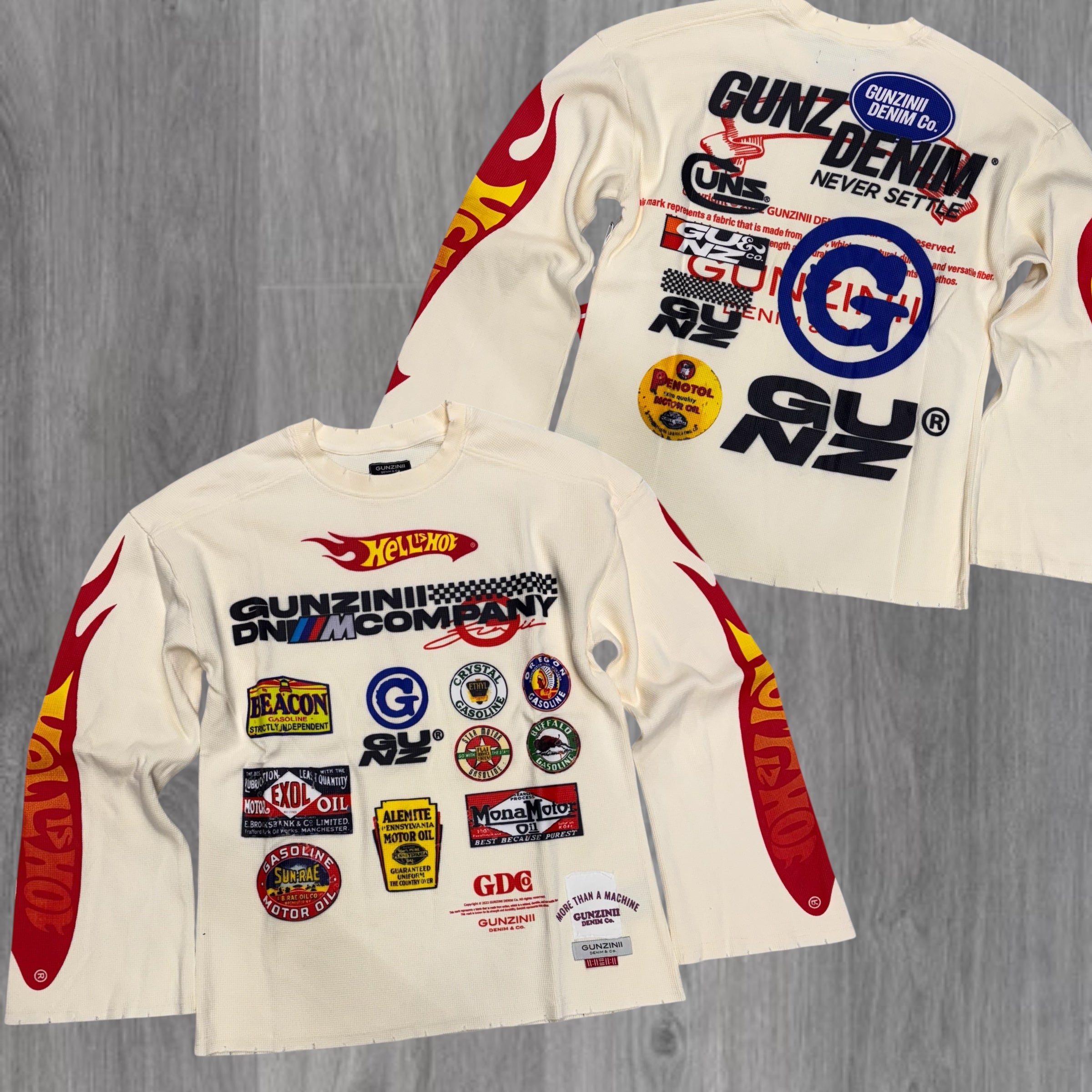 Gunzinii - Thermal Speed Crew Neck - Off White- GZ838