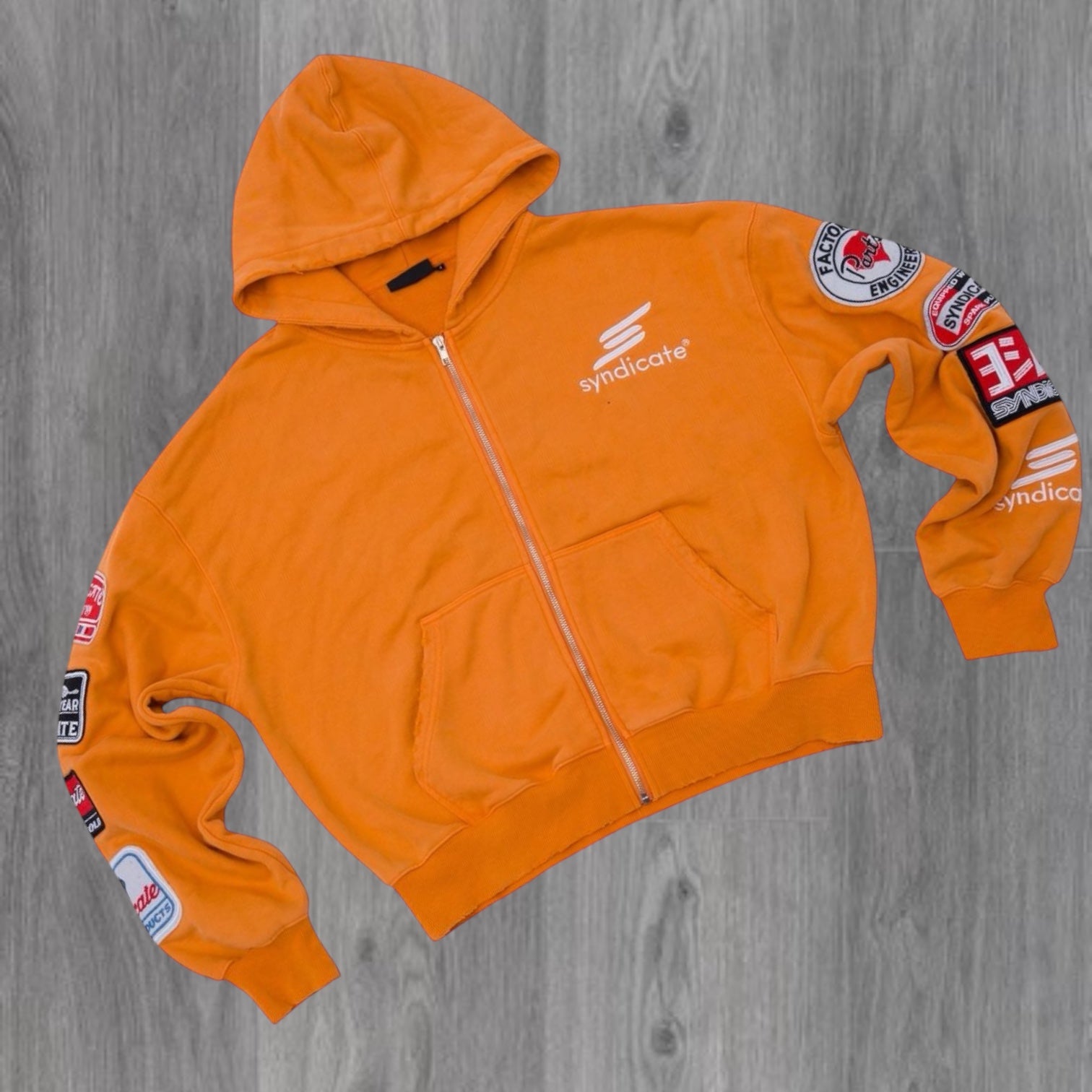 SYN - Petrol Zip Hoodie - Orange  - 28
