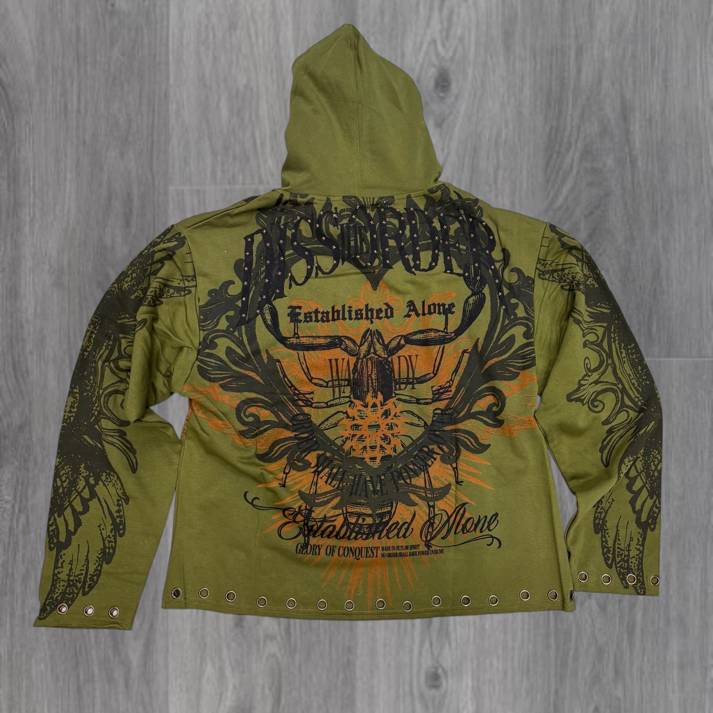 DISORDER -  ESTABLISHED Hoodie - ARMY - 323