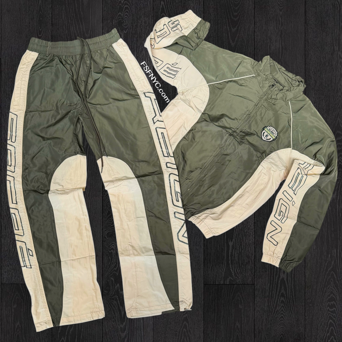 Reign - Windbreaker set - Olive Cream -80929