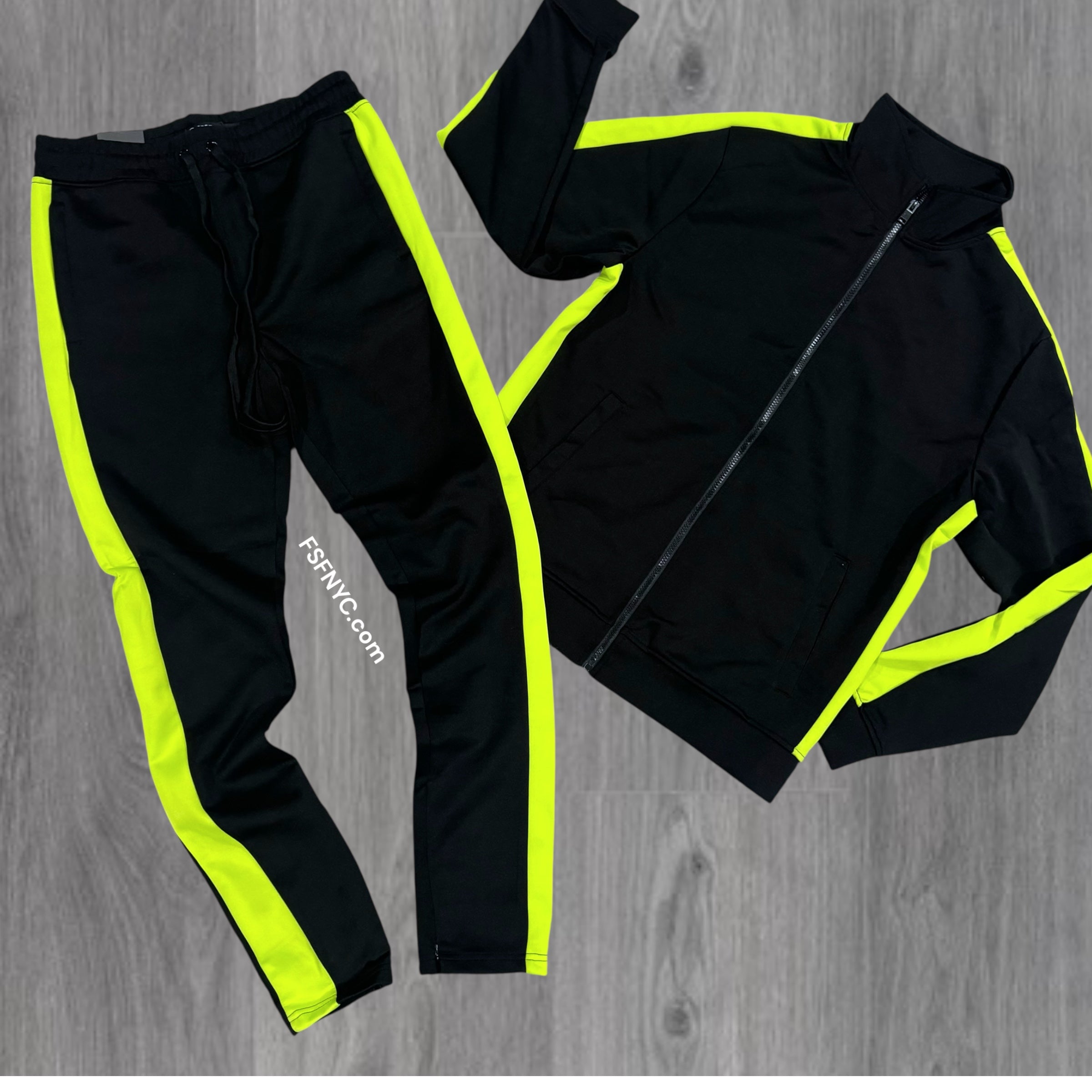 Rebel - Solid Track set (Black - Lime) 501 - 401 T