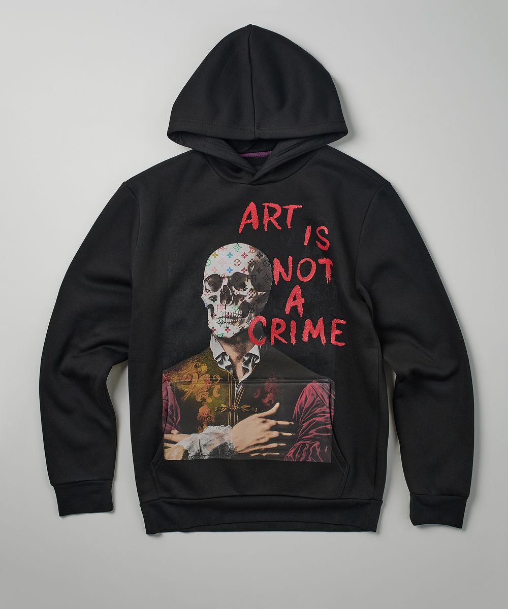 Reason Art is Not a Crime Hoodie Black F422