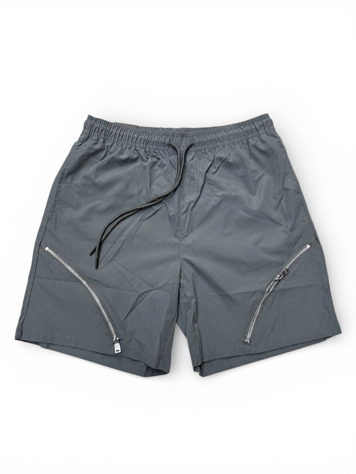Rebel - Shorts Zip Nylon - Grey - 14901