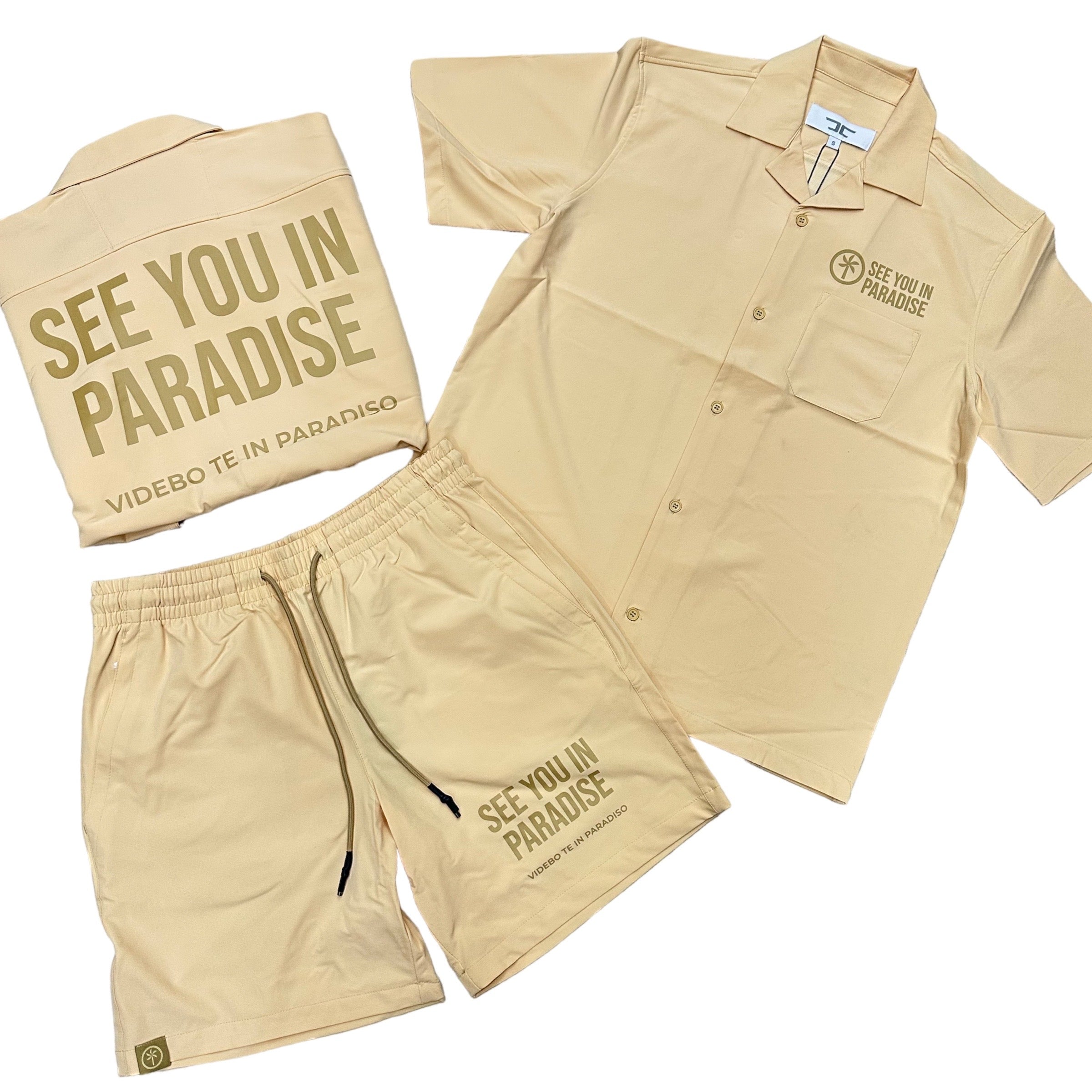 JC See You In Paradise TONE Shirt Set Desert 2554