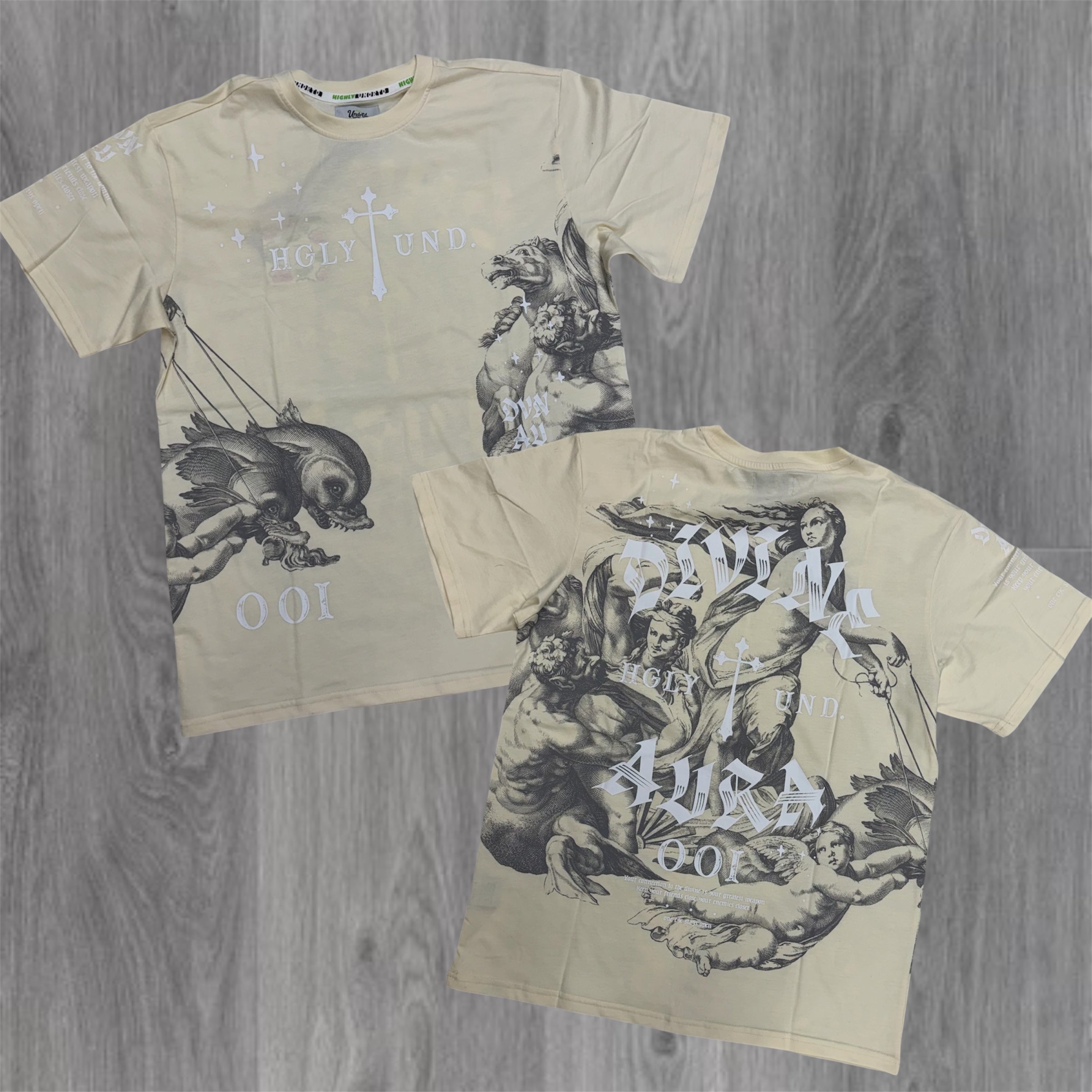 UNDRTD - Devine T-shirt -  Chalk - 6109