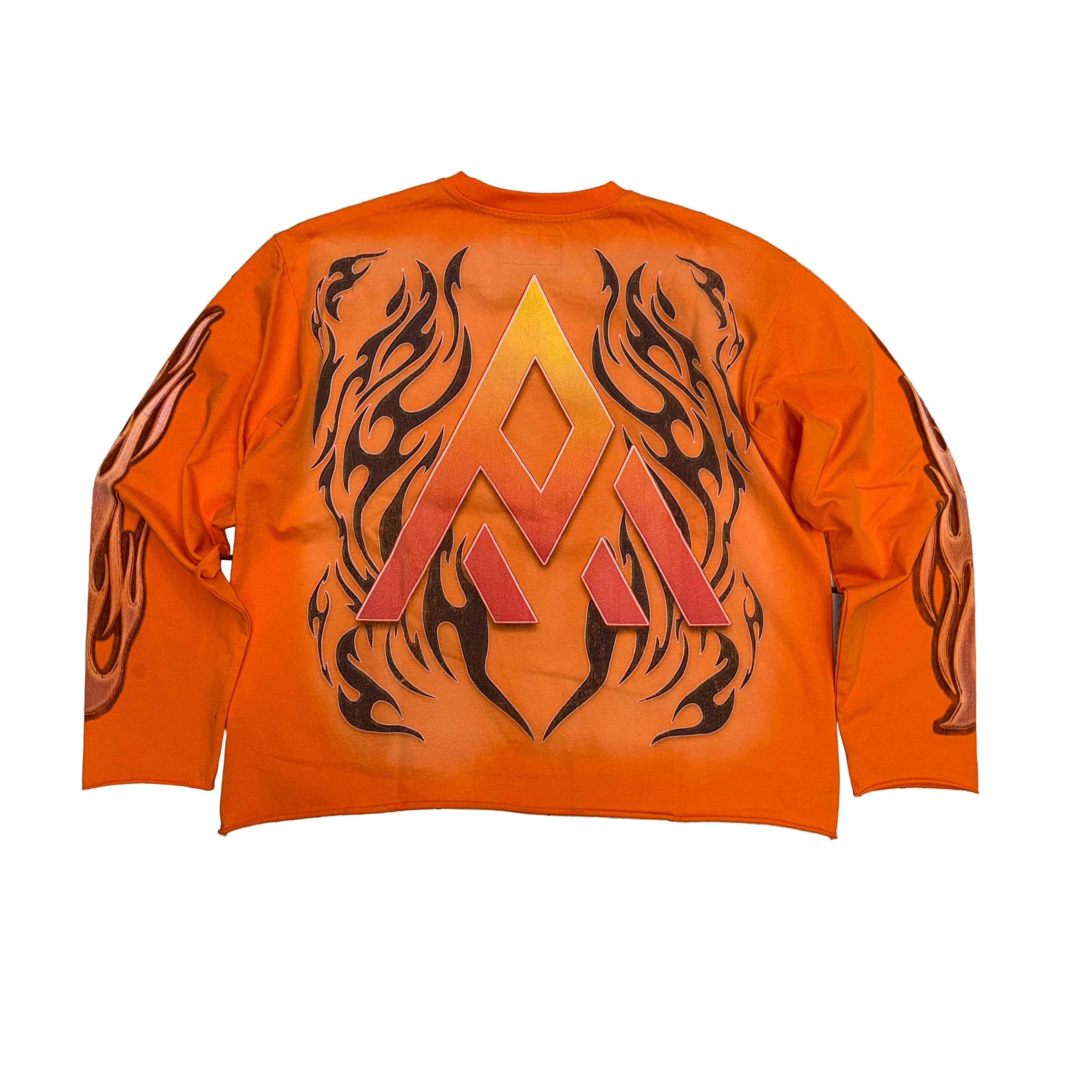 Paper Money - Crown L/S Tee - Orange - 3592