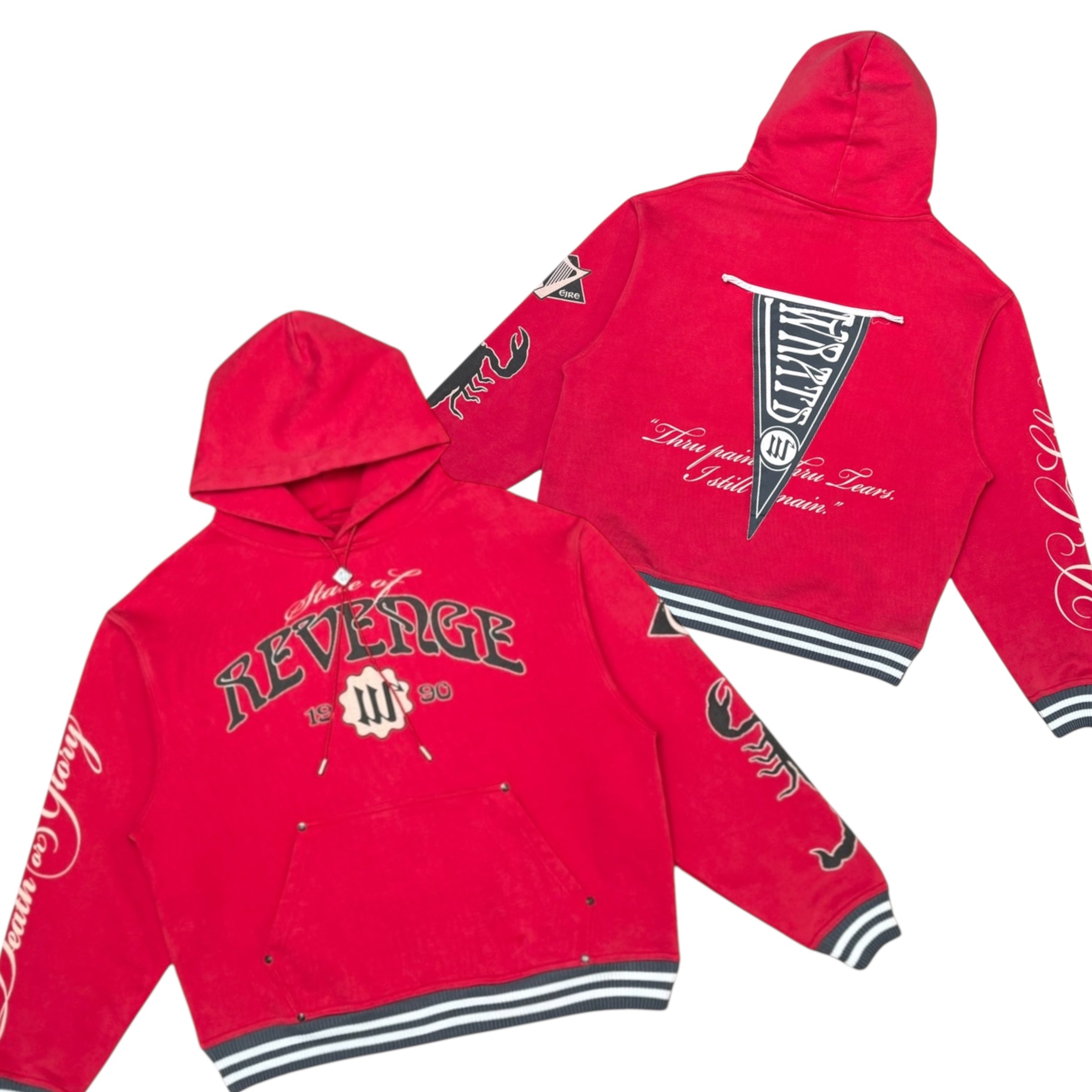 WRATHBOY - Revenge Var. Hoodie - Red - 044
