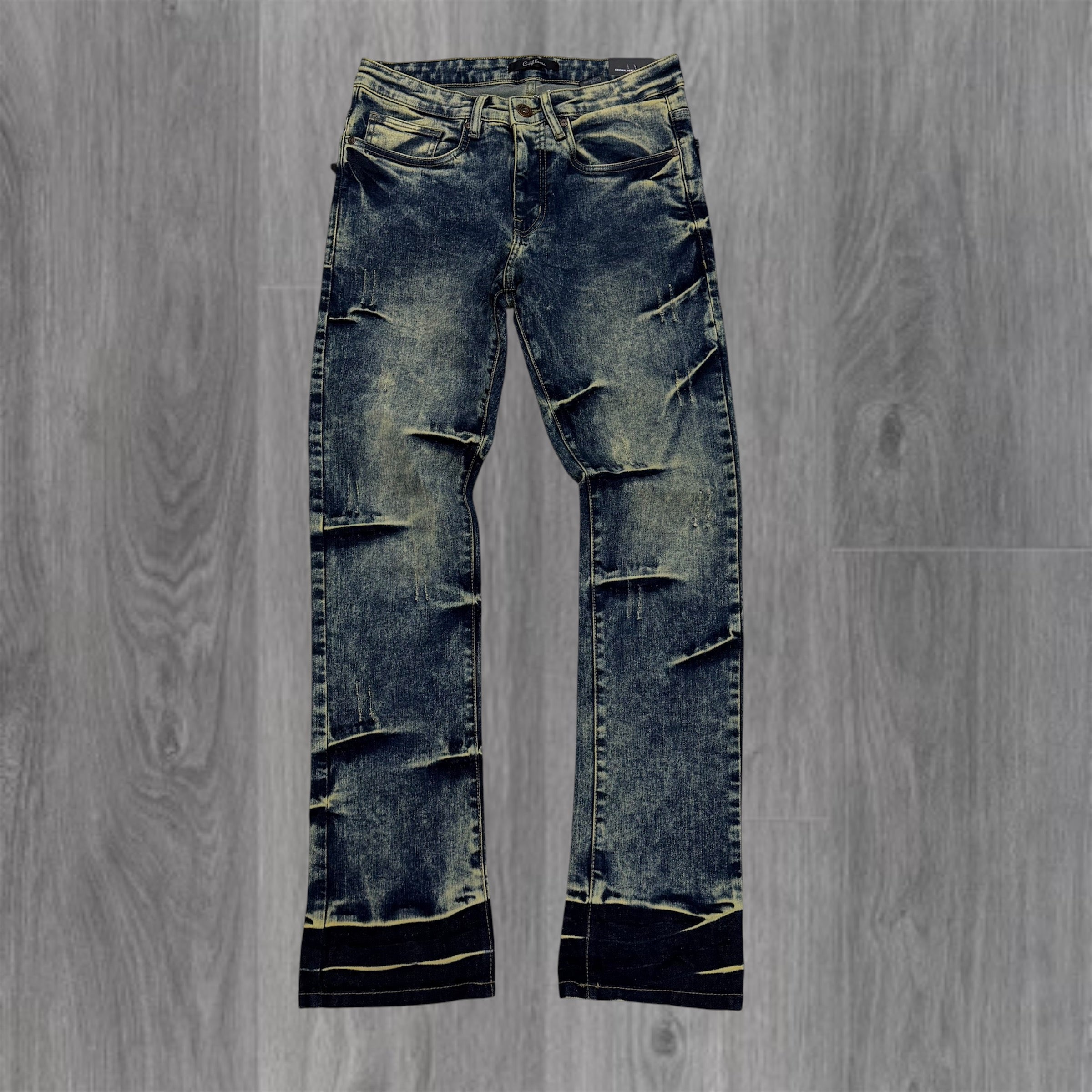 Cest Lavie - vintage Wash Denim - Emerald Blue 1037