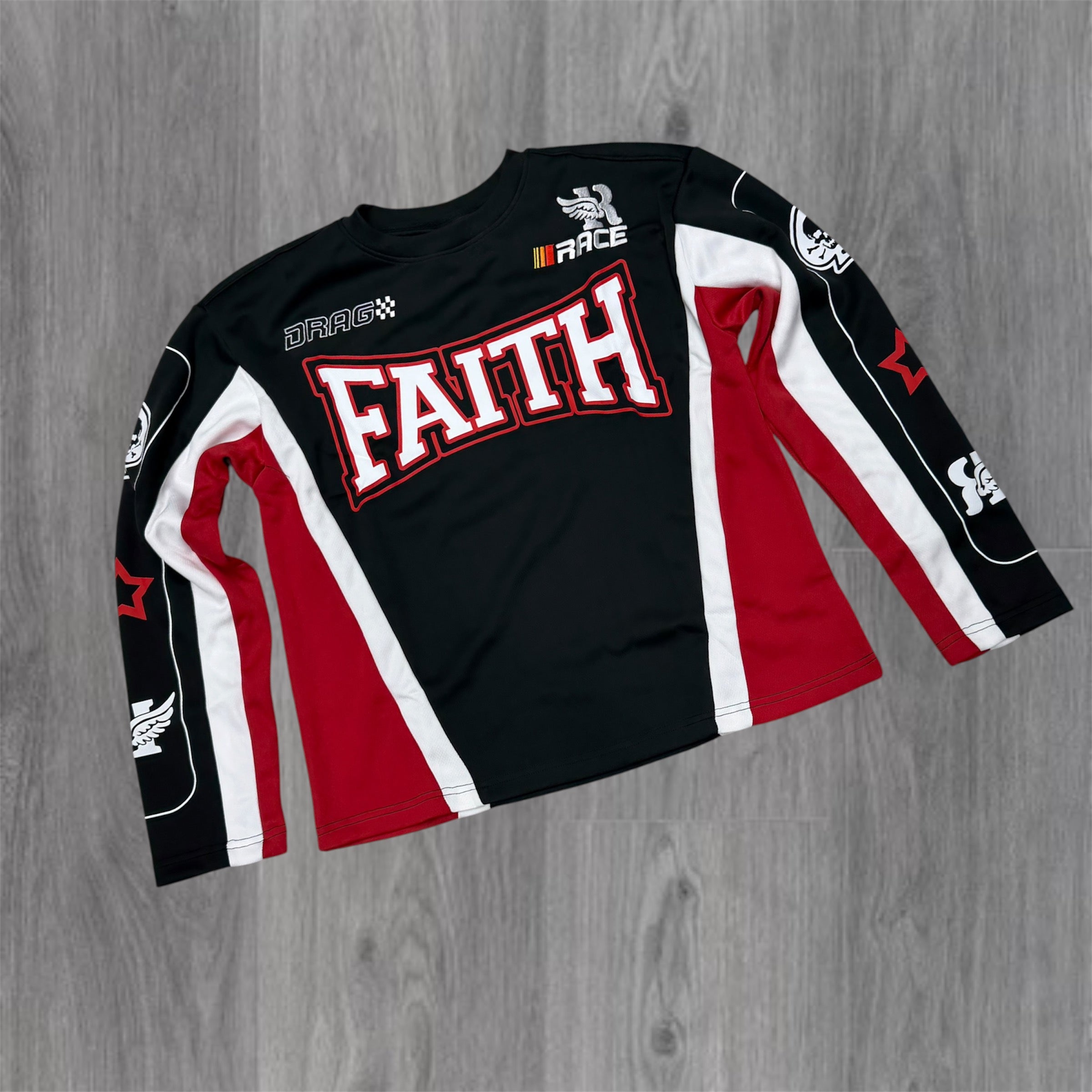 Rebel - Motorsport Long sleeve Jersey- Black 206