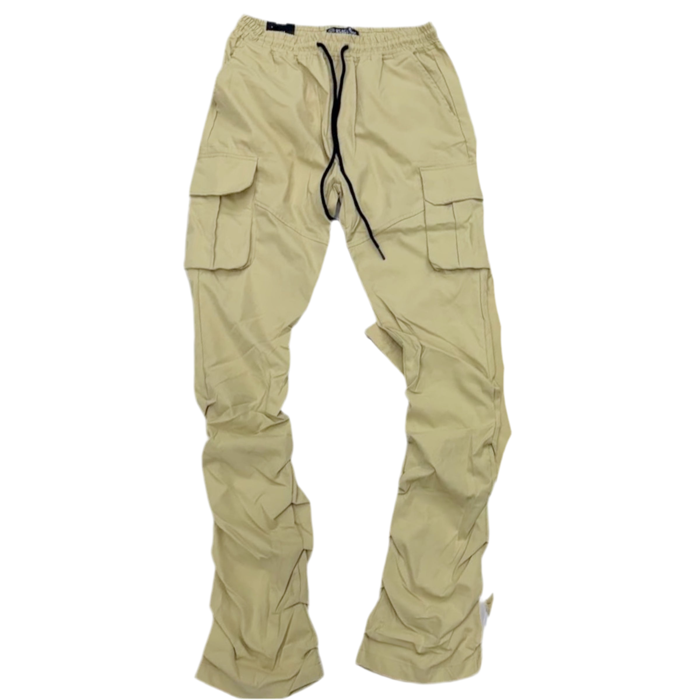 Rebel - Stacked Nylon Cargo Pants (khaki) 422 522